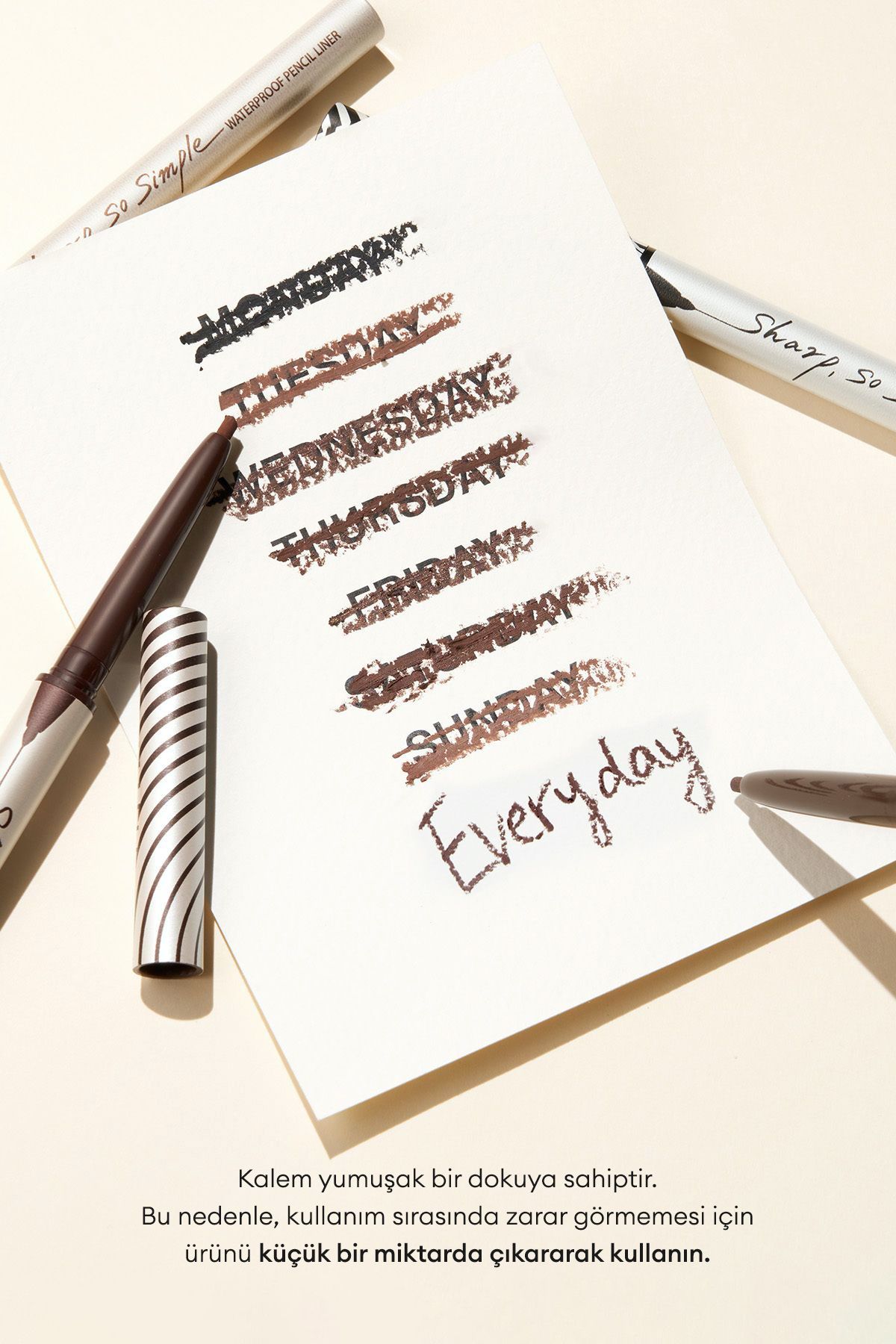 CLIO-Clio Sharp so Simple Waterproof Fine Point Eye Liner - Waterproof Pencil Liner (02 Brown) 7