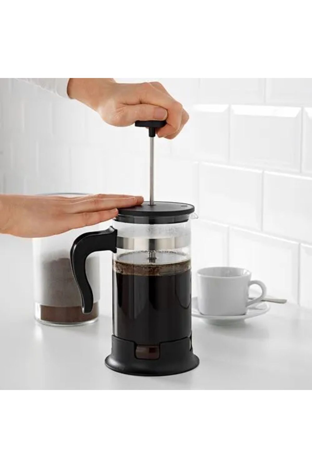 SUMUHOME UPPHETTA FRENCH PRESS PASLANMAZ ÇELİK SİYAH 1 LT