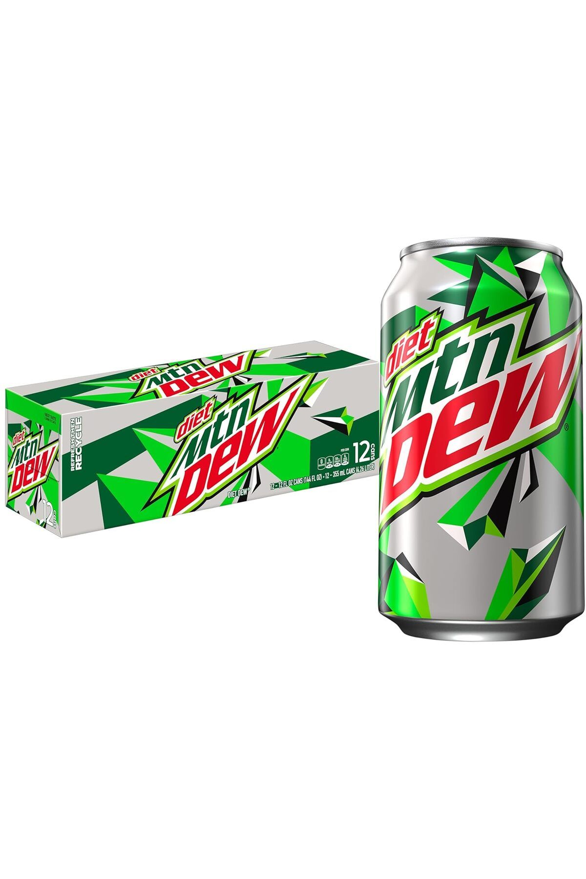 Mountain Dew Diet Soda 12 Adet