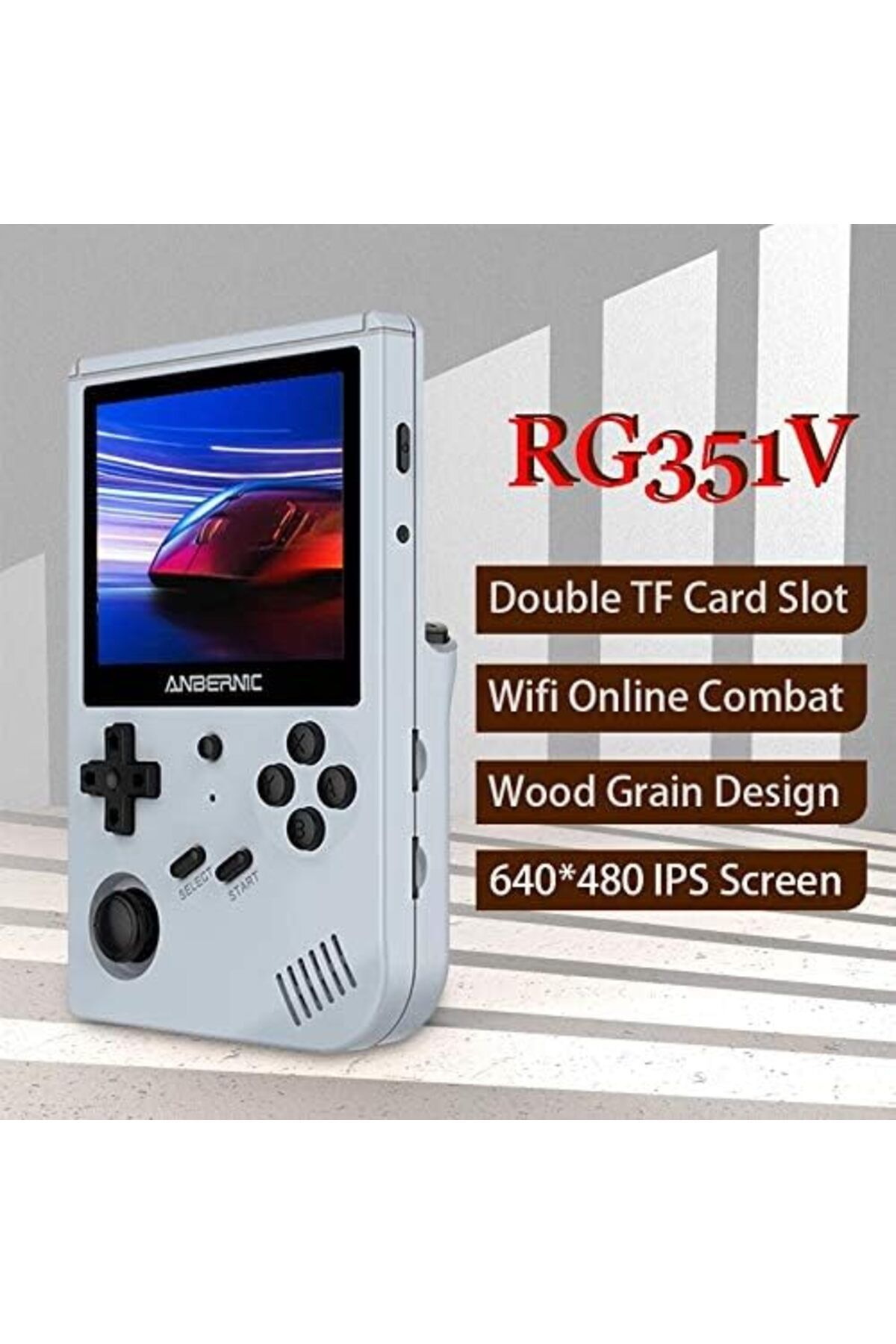 ANBERNIC-RG351V Handheld Game Console Open Source System Built-in WiFi 64G TF Card 2500 Classic Games 2