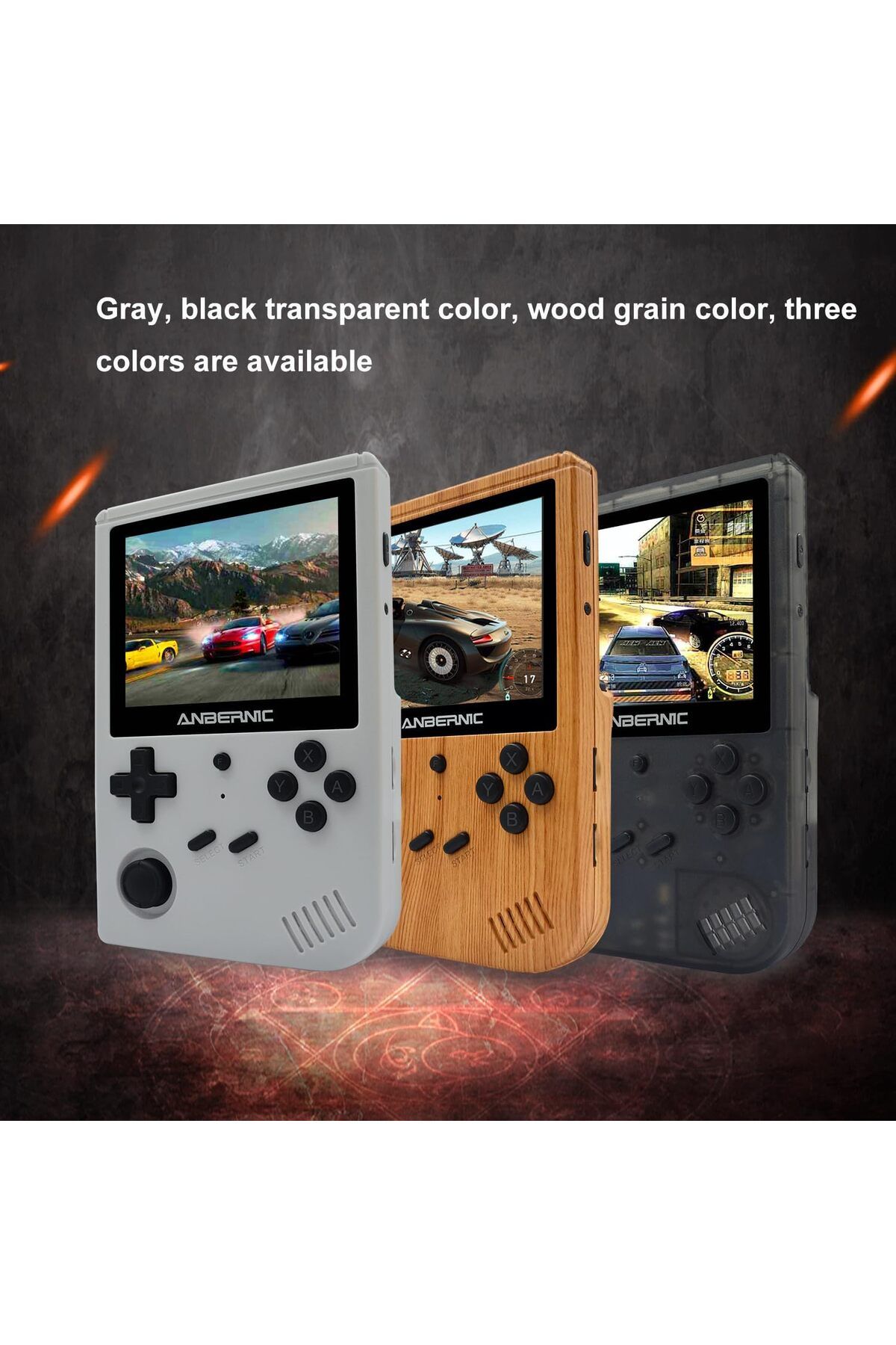 ANBERNIC-RG351V Handheld Game Console Open Source System Built-in WiFi 64G TF Card 2500 Classic Games 3