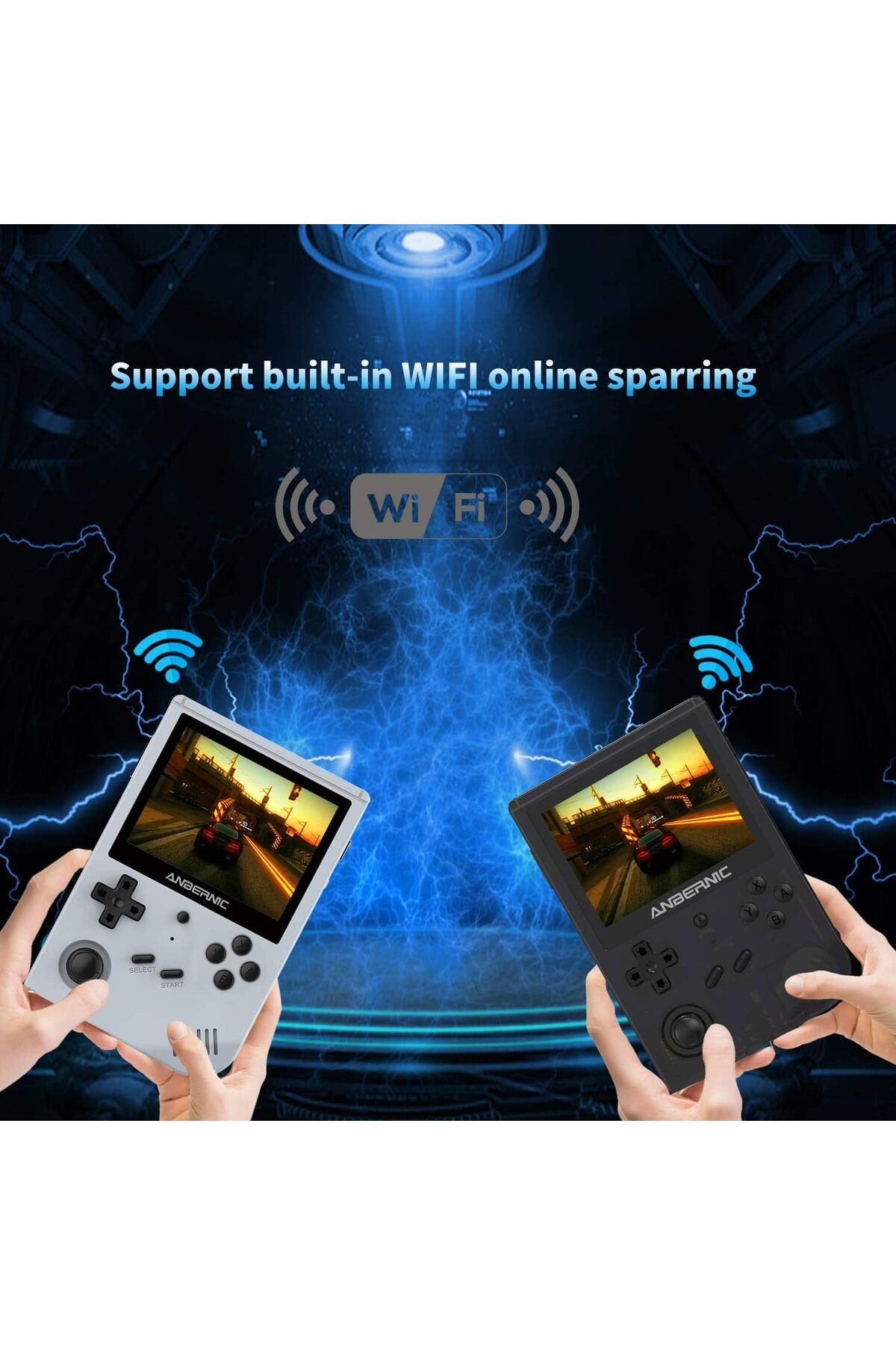 ANBERNIC-RG351V Handheld Game Console Open Source System Built-in WiFi 64G TF Card 2500 Classic Games 5
