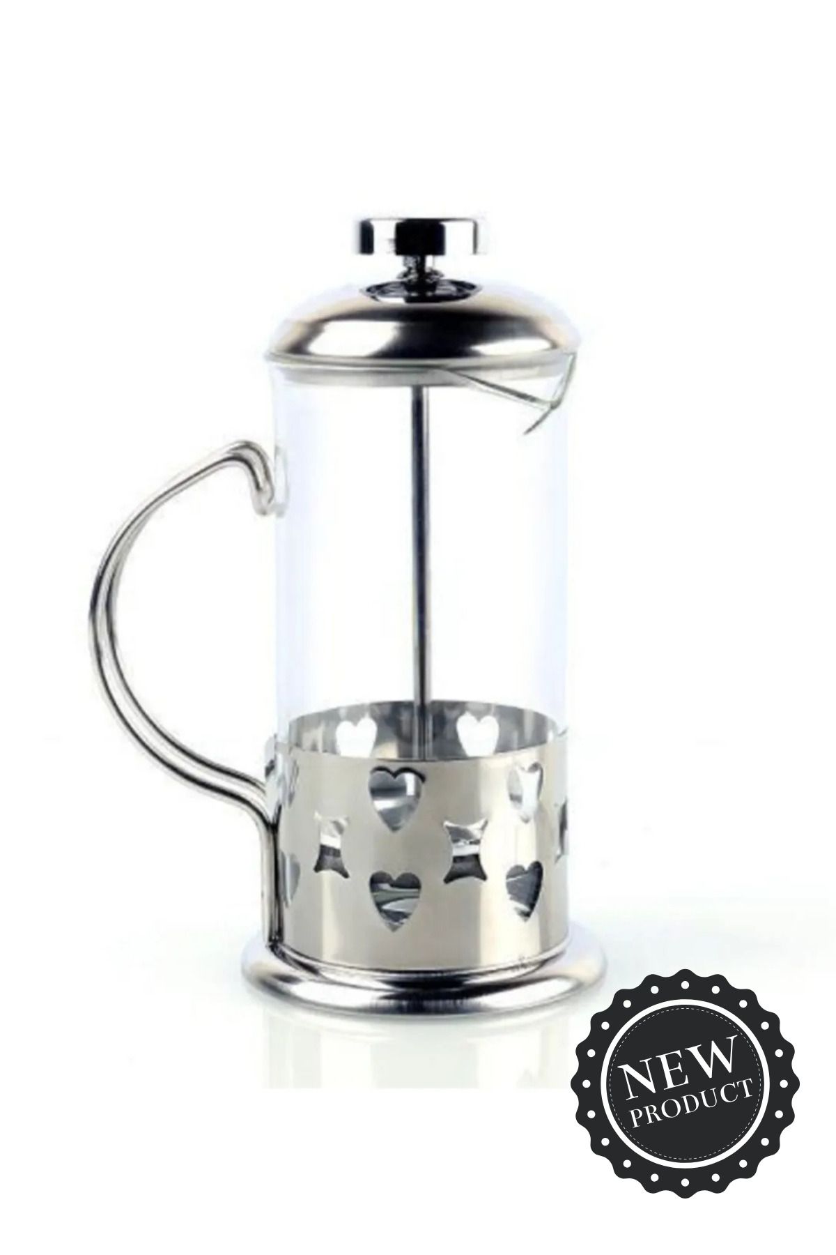 WWSHOP Süzgeçli Bitki Çayı, Ihlamur,Ada Çayı, Kahve Demleme Kupası French Press (350 Ml)