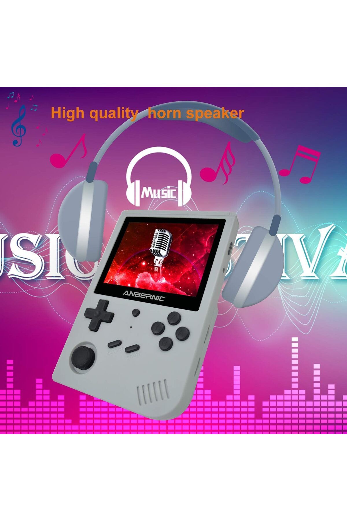 ANBERNIC-RG351V Handheld Game Console Open Source System Built-in WiFi 64G TF Card 2500 Classic Games 6