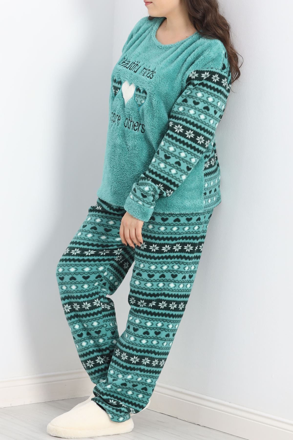 Joyboyshop-Mint Oversize Fleece Pajamas Set - 19199.1048. 3