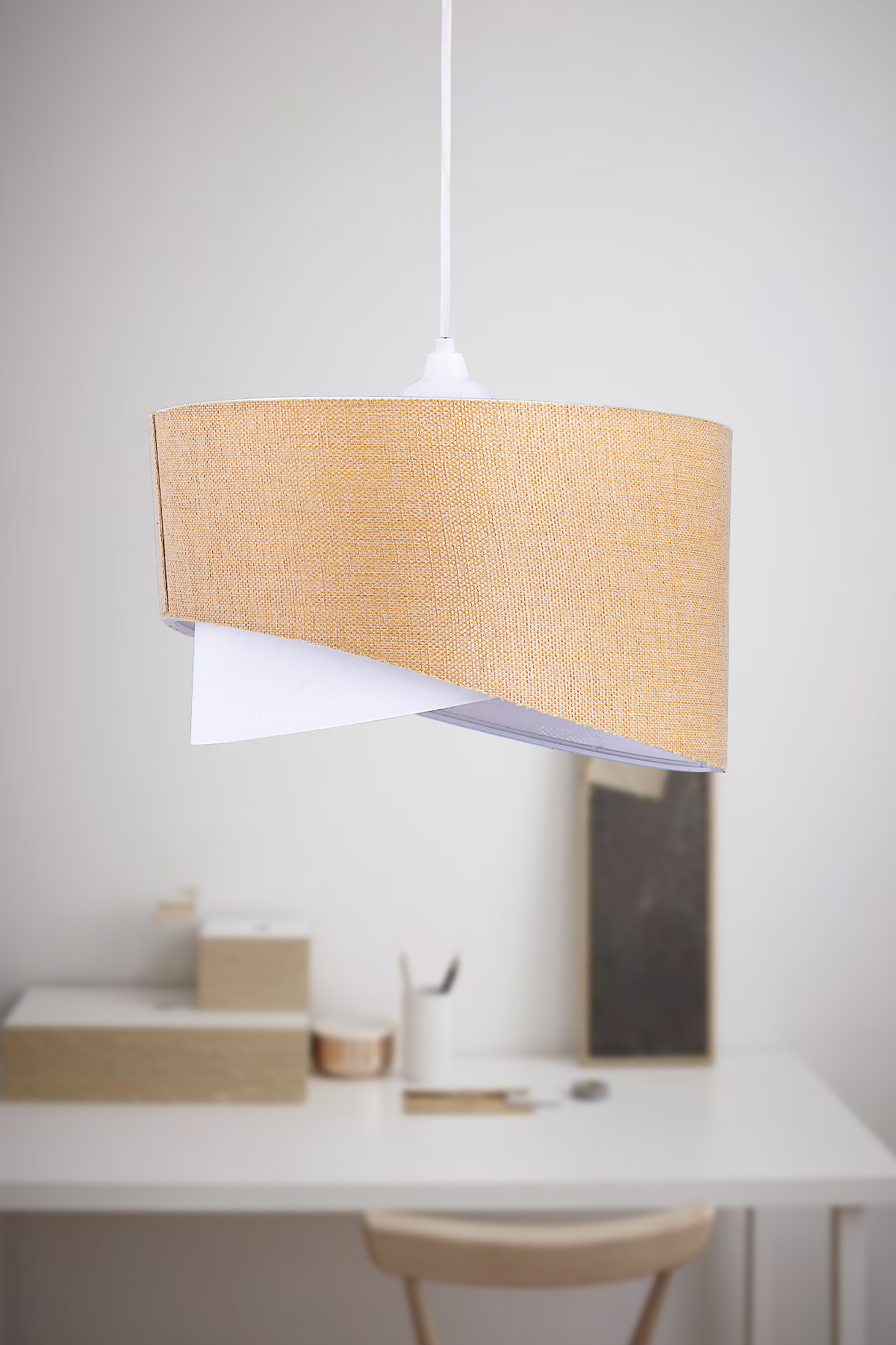 Ellipse 2 Tier Fabric Cake Chandelier Kids Room Bedroom Living Room Kitchen Hall