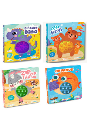Bi Kutu Oyun BENİM POP-İT KİTABIM BOGİ/DİNO/ZIPZIPTAVŞAN/OKYANUS (4kitap)
