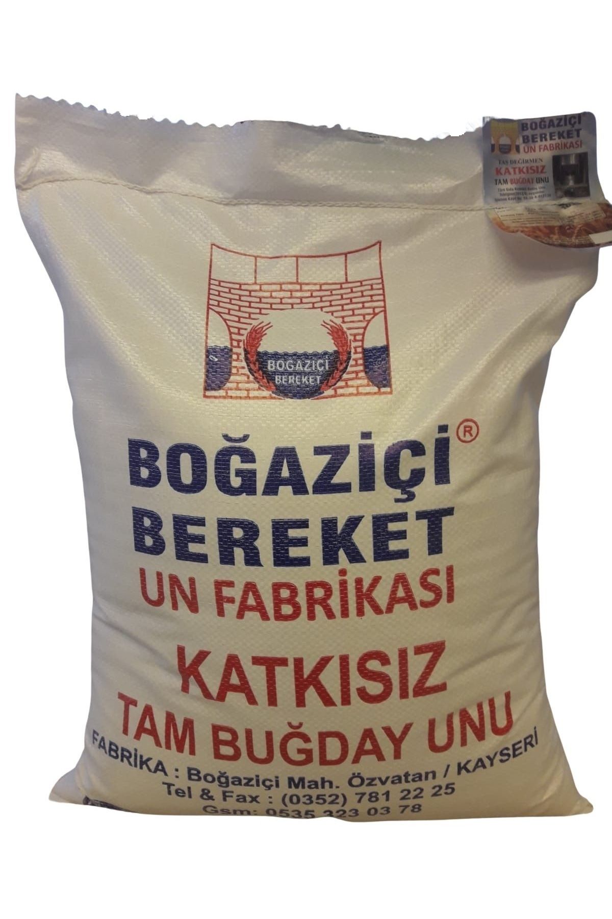 Natural Su Değirmeni Katkısız Tam Buğday Unu 25 Kg