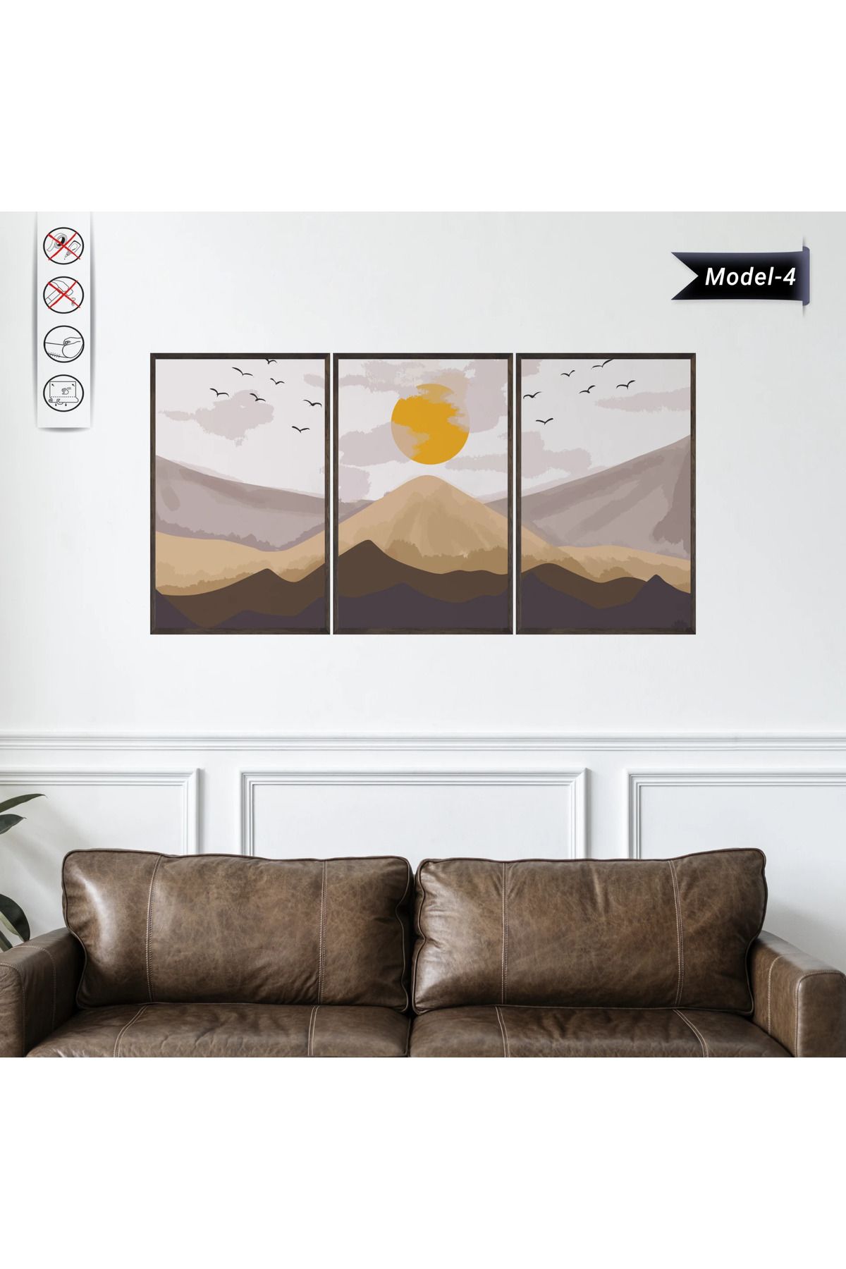 ZERO LAND Statik Tutunma Özellikli Tablo - Poster Manzara (Model-4) 50 CM X 70 CM DRSTR