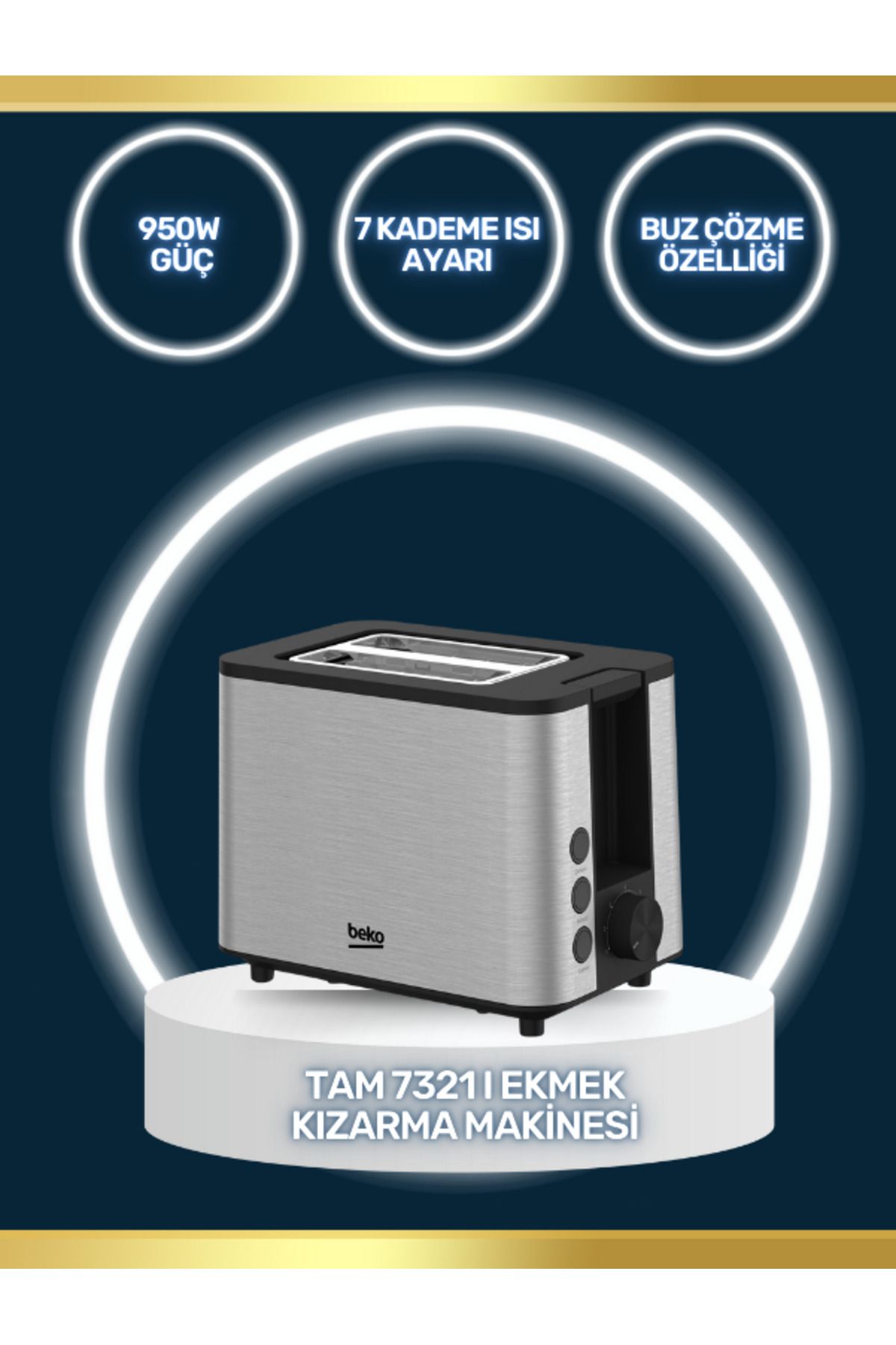 Beko EKMEK KIZARTMA MAKİNESİ TAM 7321 I