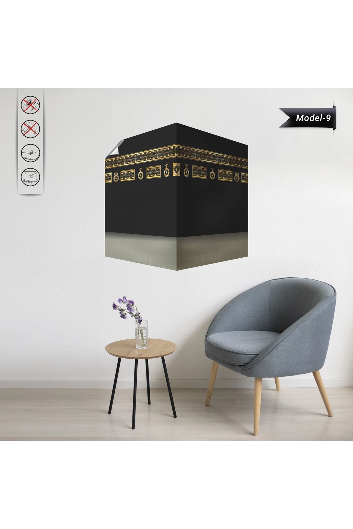 ZERO LAND Kabe Tablo - Poster Dini (Model- 9) 60 CM X 60 CM DRSTR