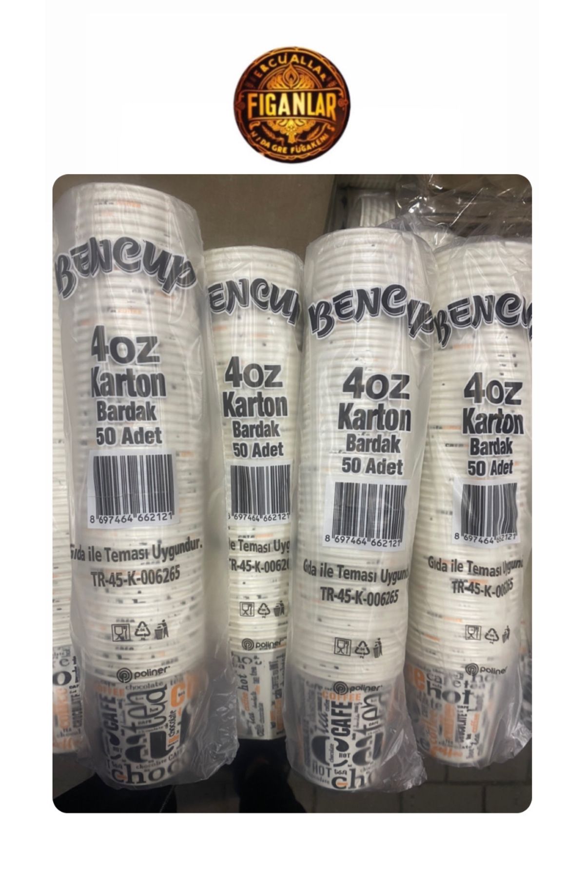 figanlar ambalaj 4 Oz Karton Bardak 100 adet   Türk Kahvesi Bardağı çay bardağı