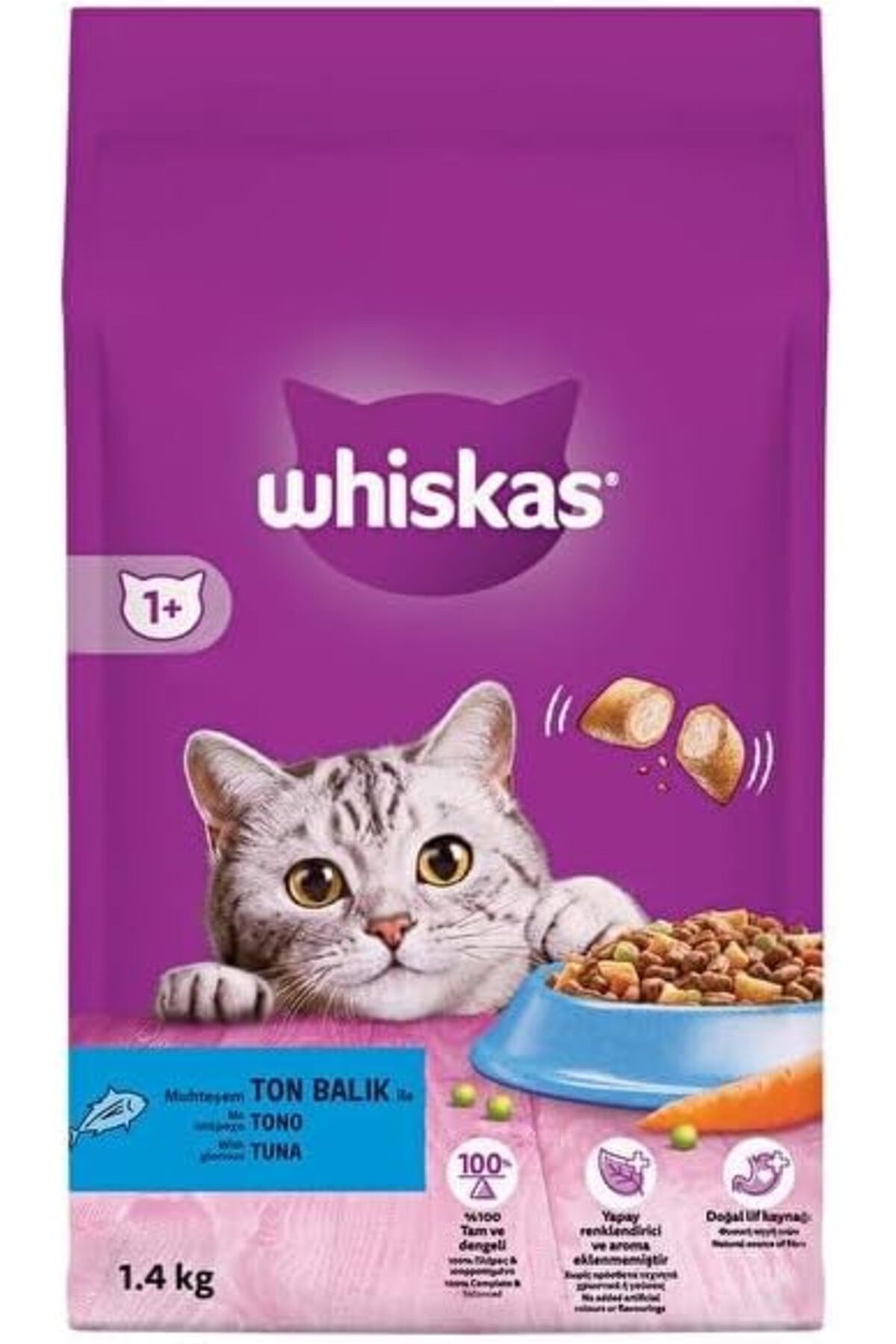 Whiskas Ton Balıklı Kedi Maması 1,4 Kg