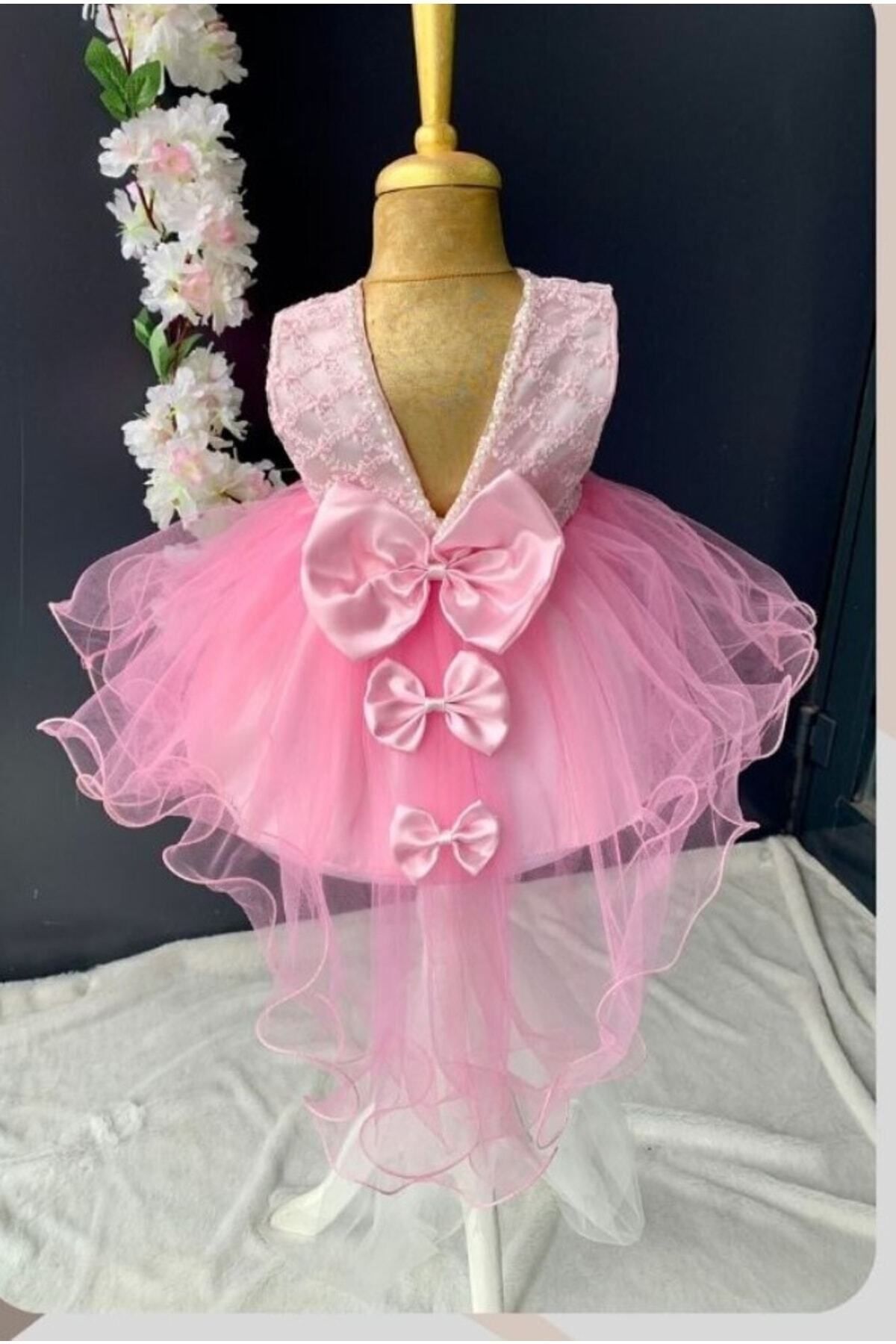 biyan collection Kız Bebek Mevlüt Takımı Gelinlik Abiye Elbise Bebek Doğum Baby Shower Hediyesi fotoğrafı 2 (önizleme)