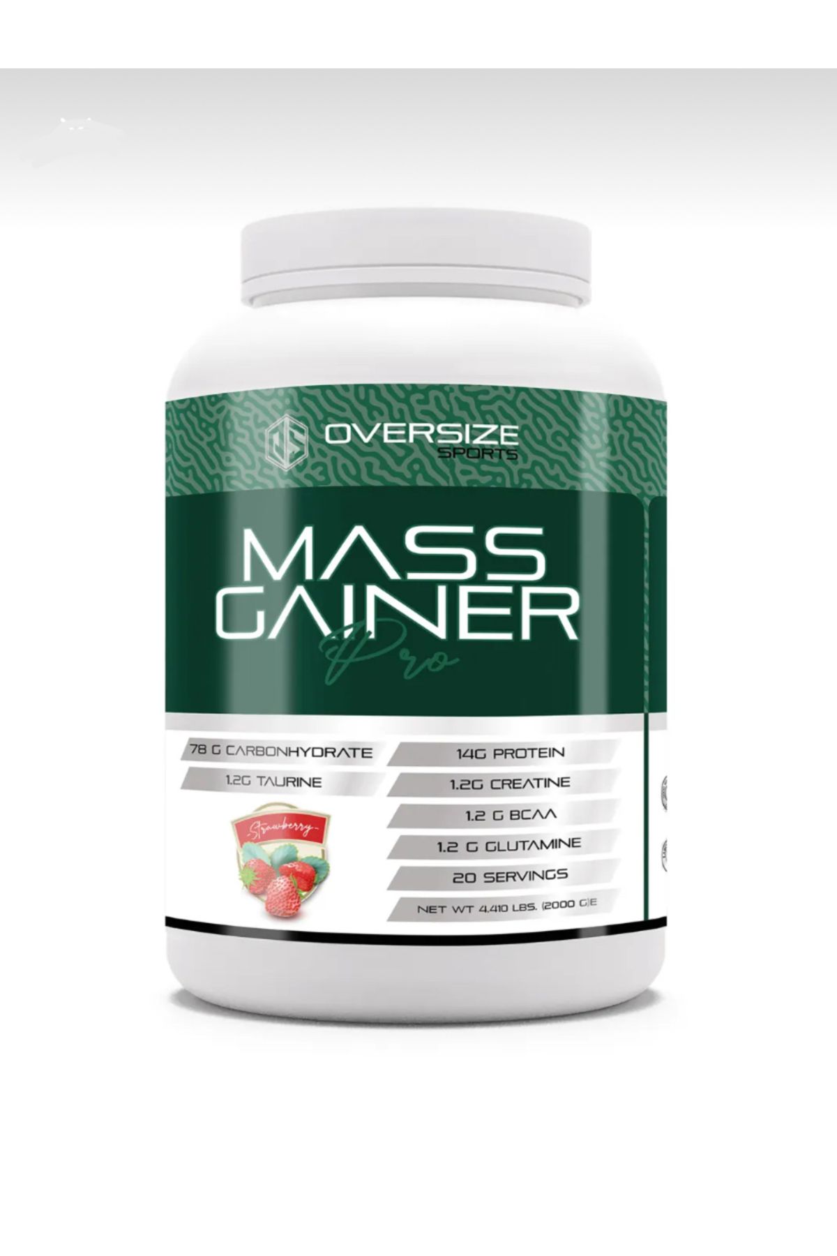 Oversize Nutrition Mass Gainer Pro 3000g 30 Servis Çilek Aromalı