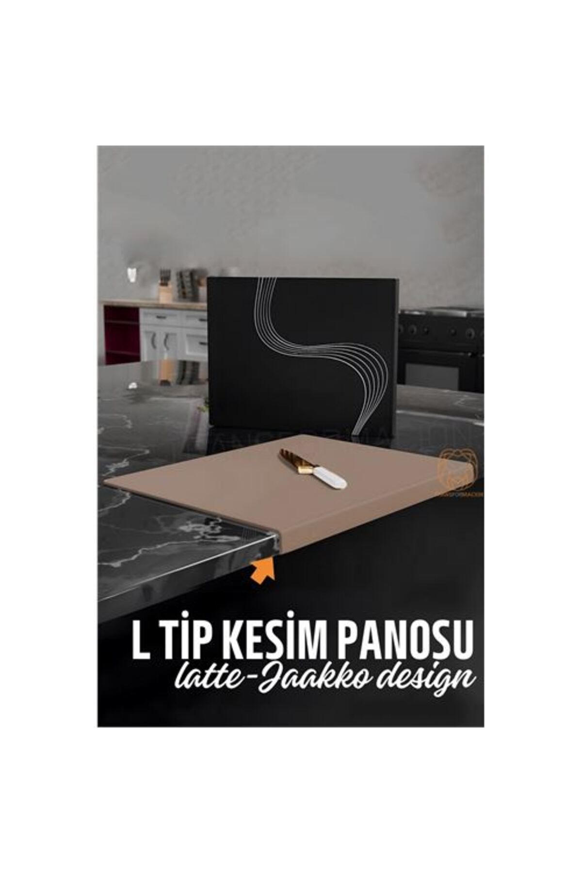 Skygo ModaCar Köşeli Kesim Panosu LATTE Kesim Tahtası Jaakko Design