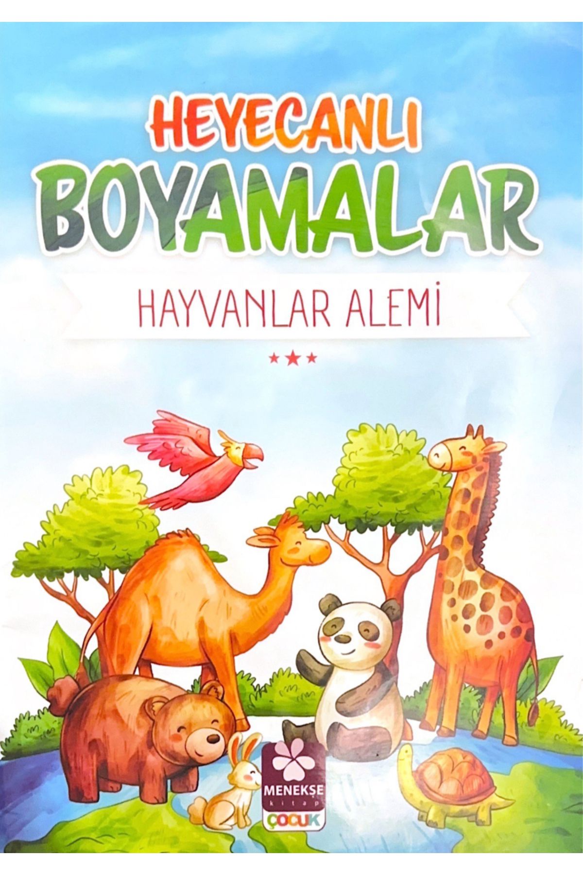 Menekşe Kitap Heyecanlı Boyamalar Hayvanlar Alemi Boyamaoo Kitabı