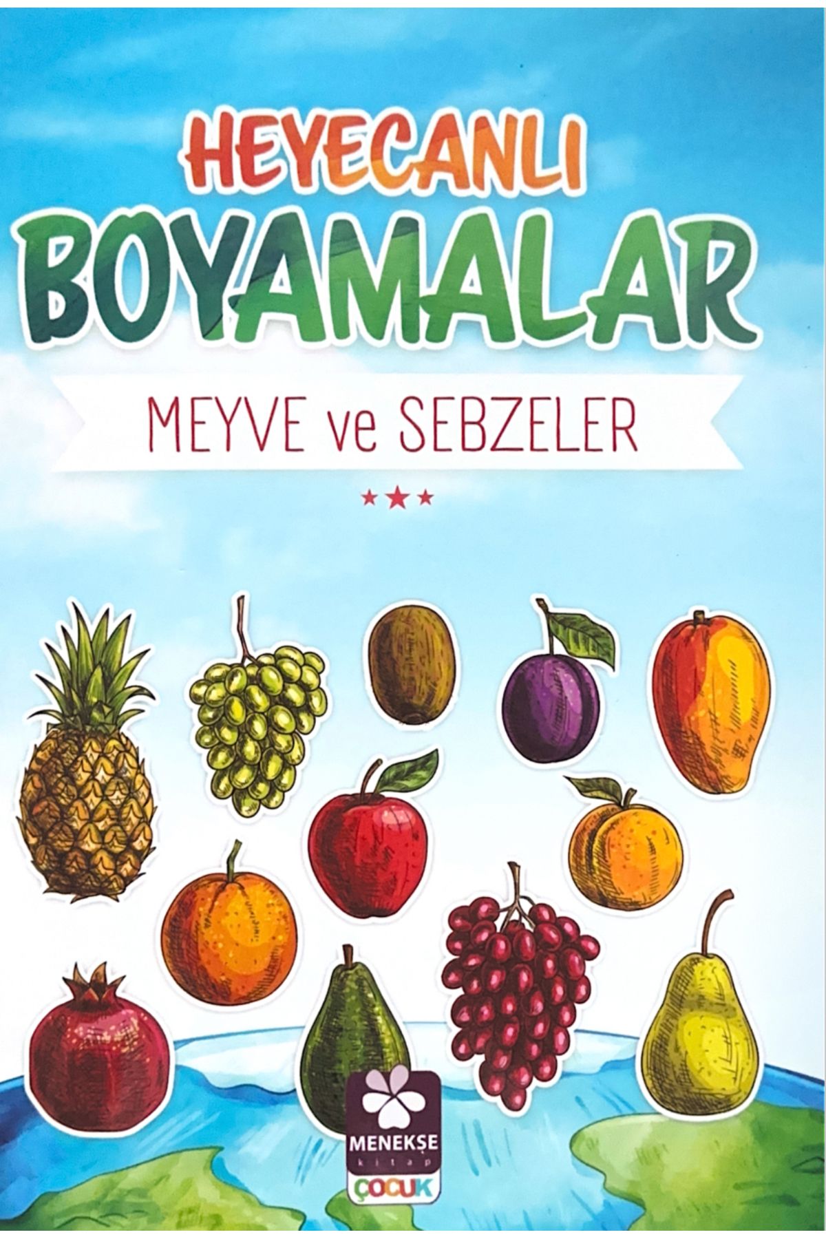 Menekşe Kitap Heyecanlı Boyamalar Meyve ve Sebzeler