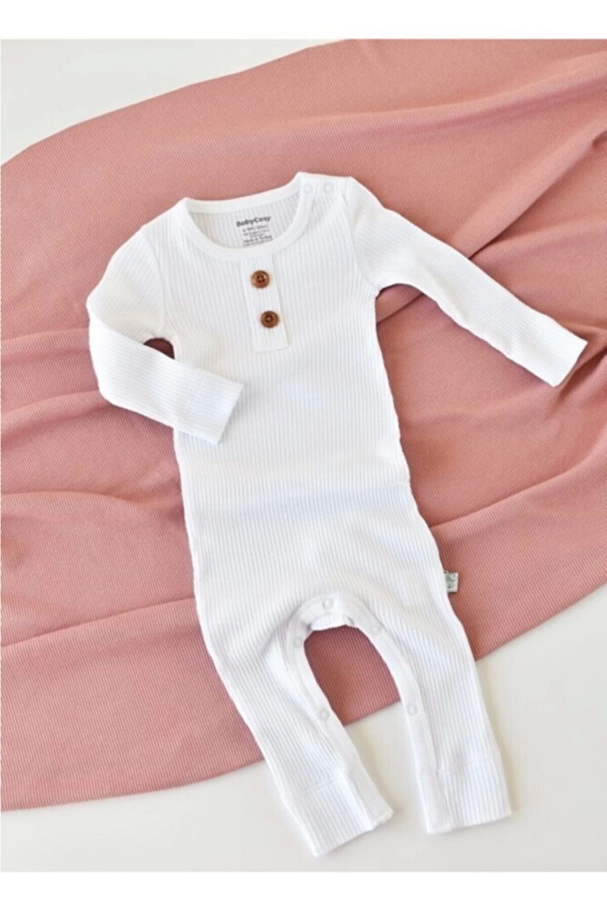 BabyCosy-رومبير أطفال بأكمام طويلة - 50% مودال، 50% قطن عضوي، سلسلة حديثي الولادة - Csym11419 2