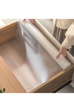 teknotrust Kaydırmaz Şeffaf Dolap Içi Ve Çekmece Içi Örtüsü 1000 X 45 Cm 10 M...