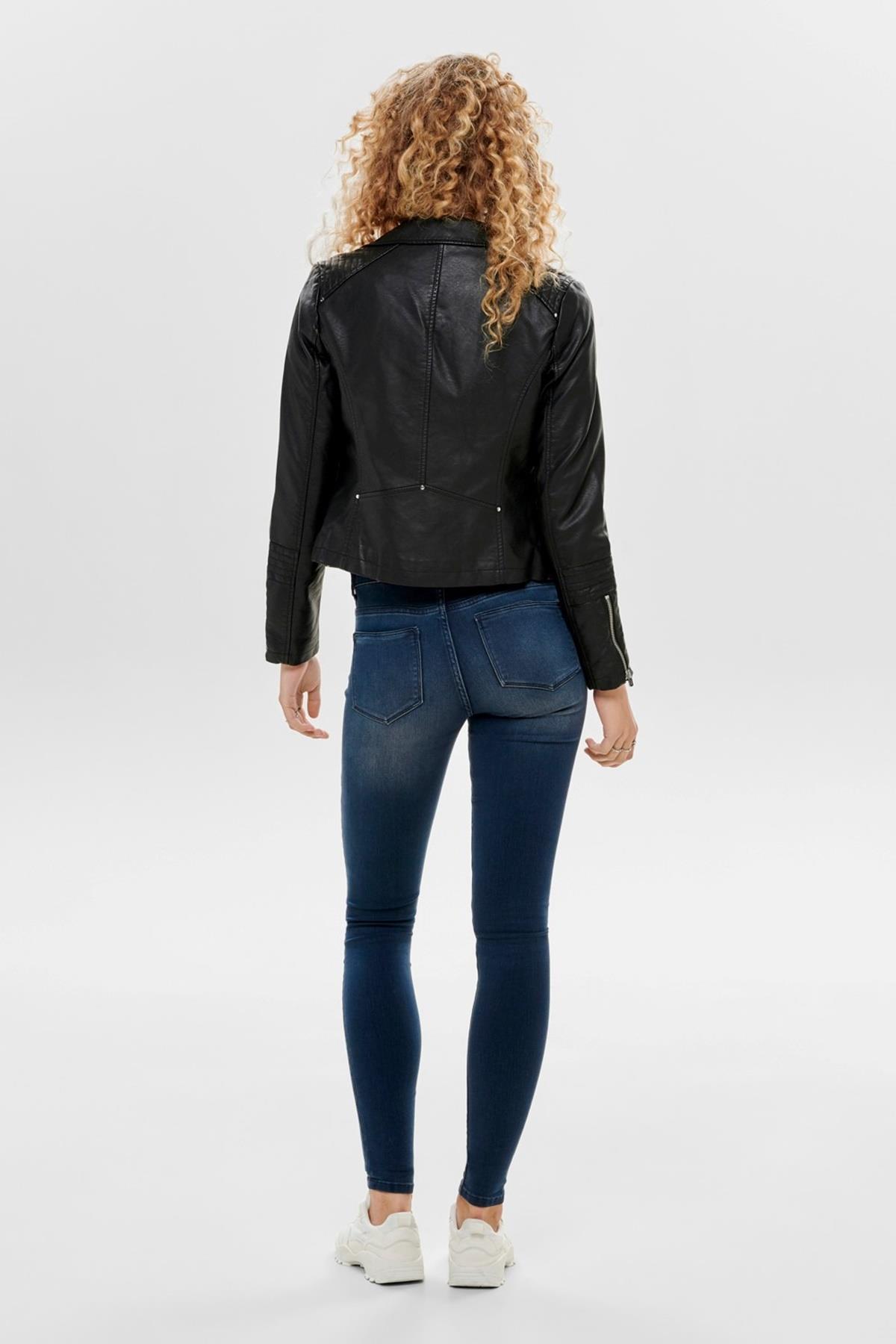 ONLY  Siyah Kadın Mont - Görsel 6