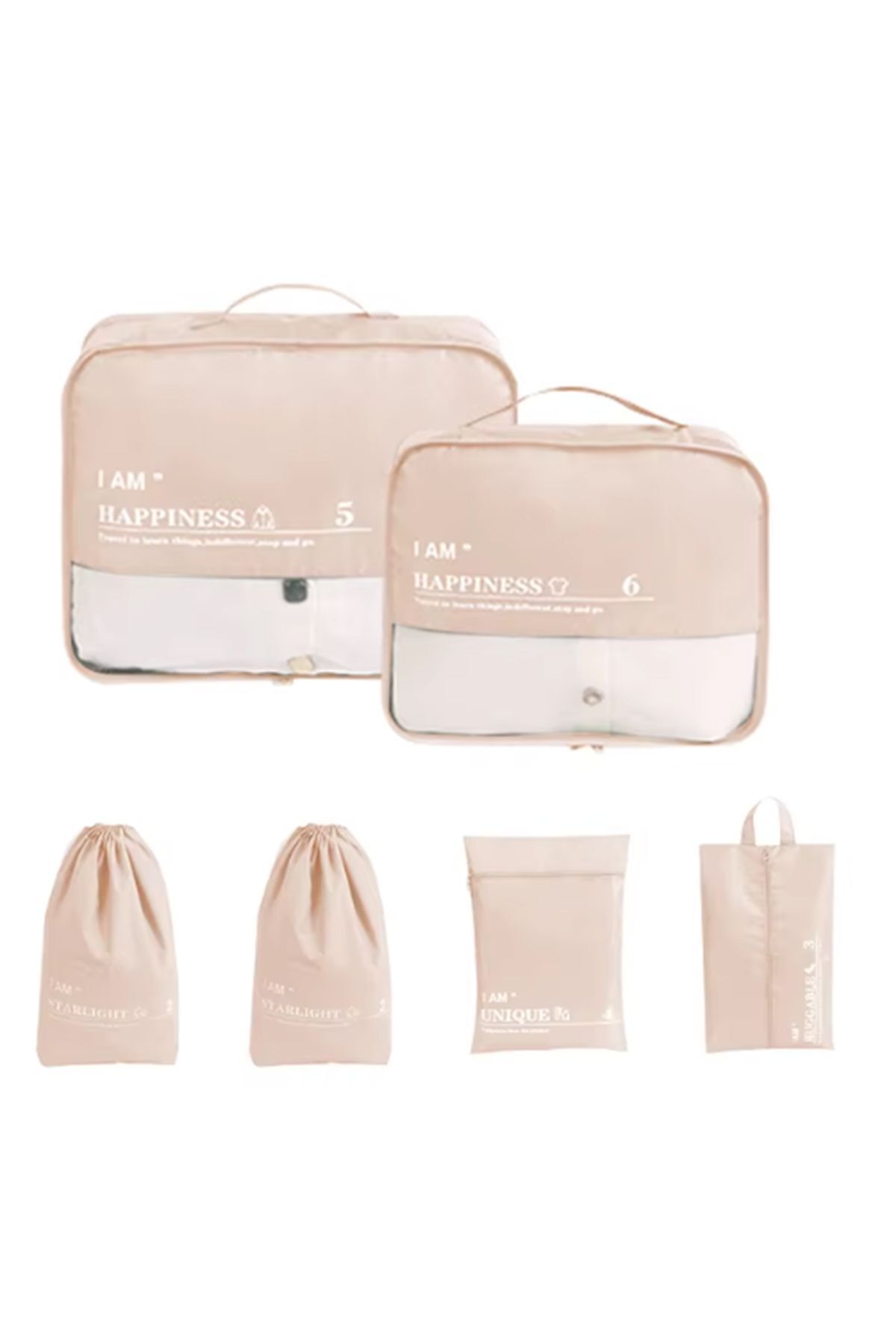 teknotrust-Pink Suitcase Organizer Set of 6 1