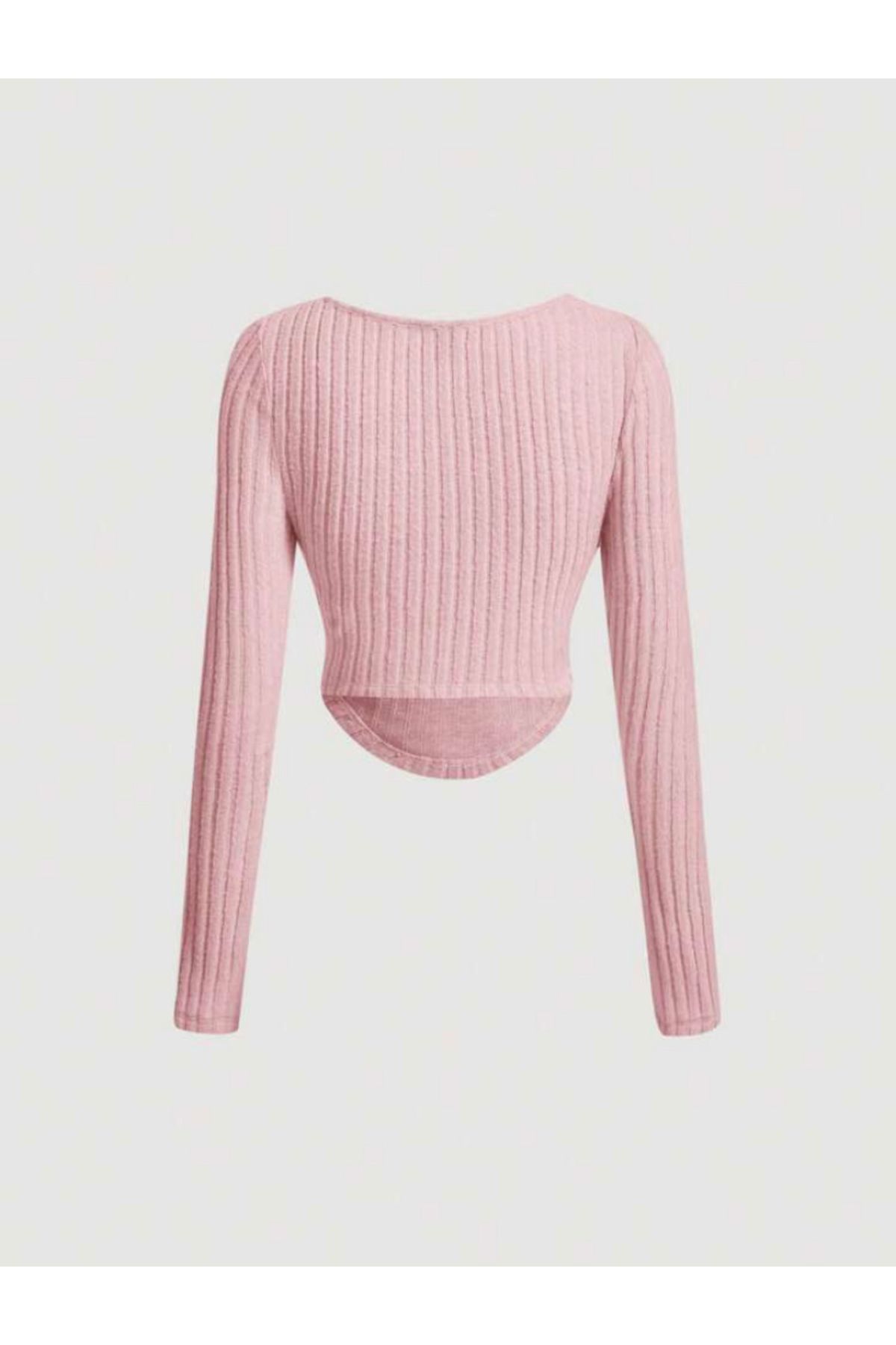 SHEIN-Y2K Coquette La Saade Pink Long Sleeve Design Blouse 2