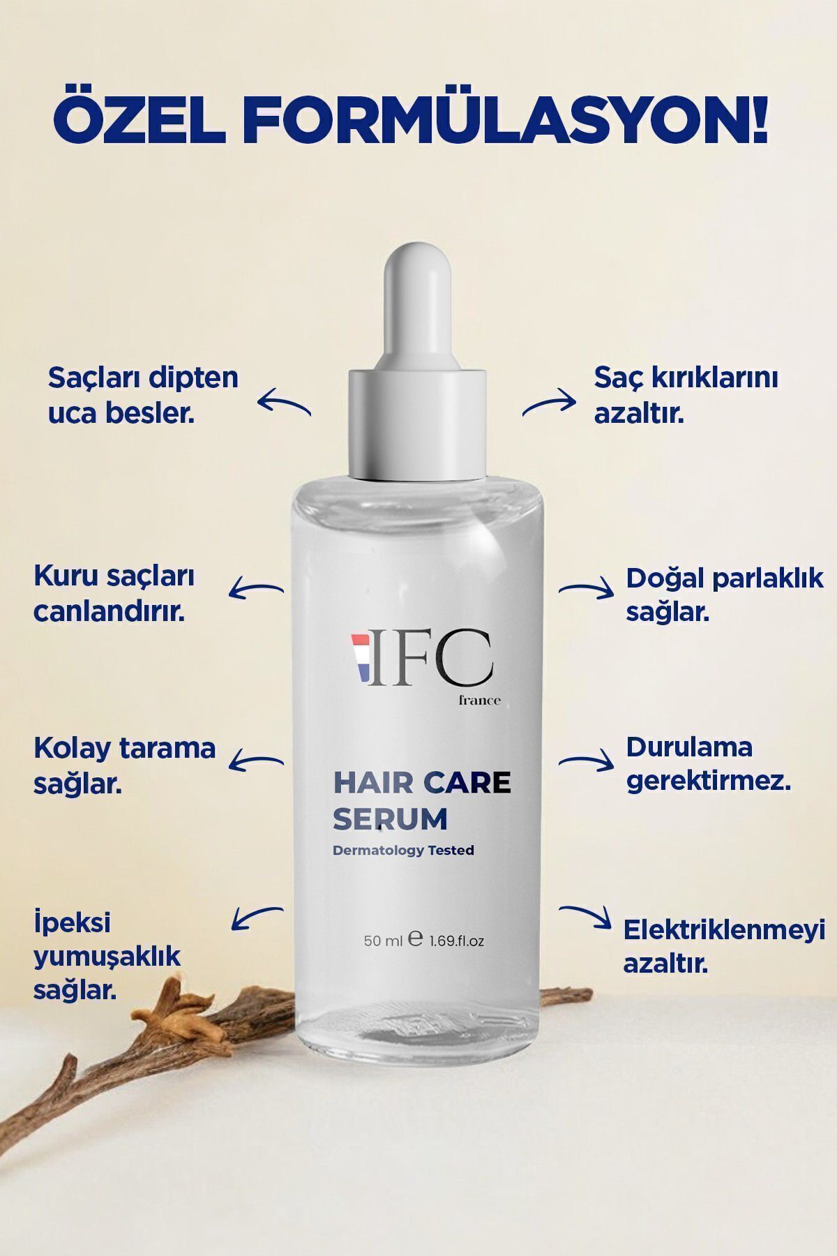 Ifc Hair Care Oil Complex Yıpranmış Saçlara Özel French Formula Saç Bakım Serumu 50ml-3