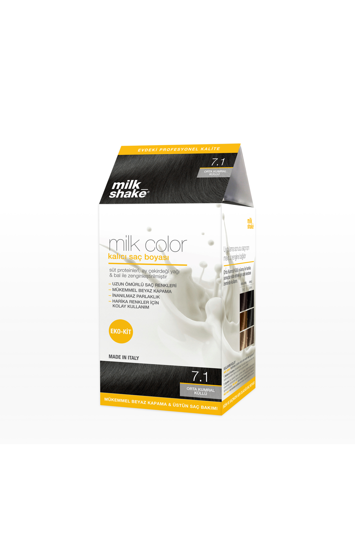 Milkshake Milk_shake Milk Color Eko Kit Saç Boyası Orta Kumral