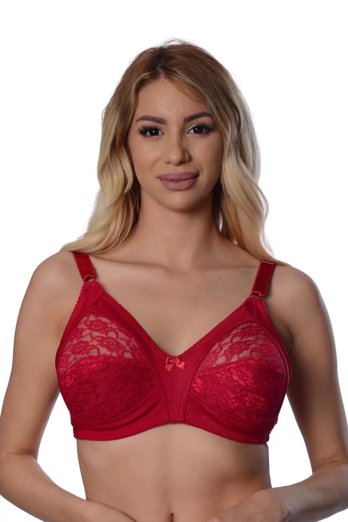 Raftantopla-Burgundy Lace Recovery Bra - 503 5