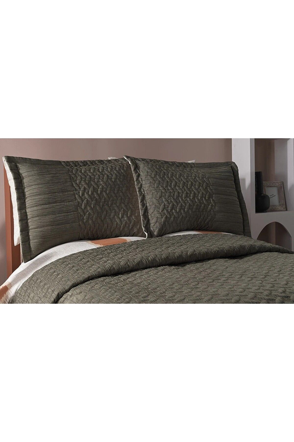 Bellona-Mirage Double Bedspread, 250x260cm, Green Color 3