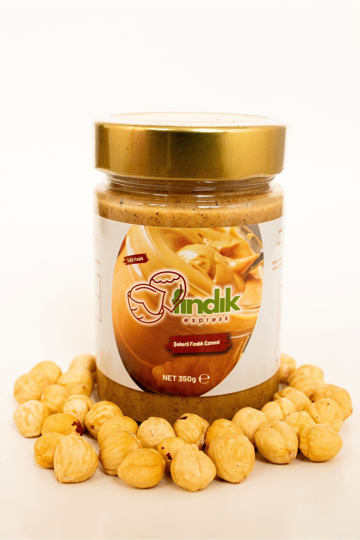 fındıkexpress ŞEKERLİ FINDIK EZMESİ 350 GR