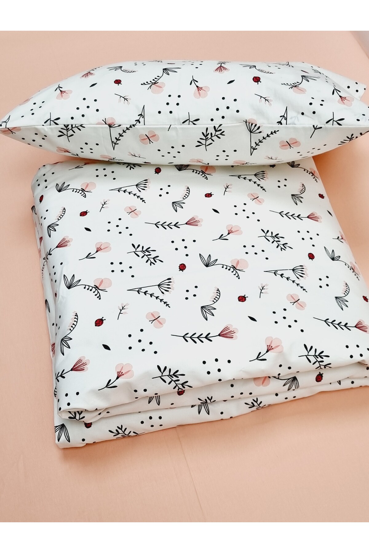 Yada Baby %100 Pamuklu Kumaştan Bebek Park Beşik 5 Parça Yorgan Ve Nevresim Takımı (70 X 120 CM) fotoğrafı 7 (önizleme)