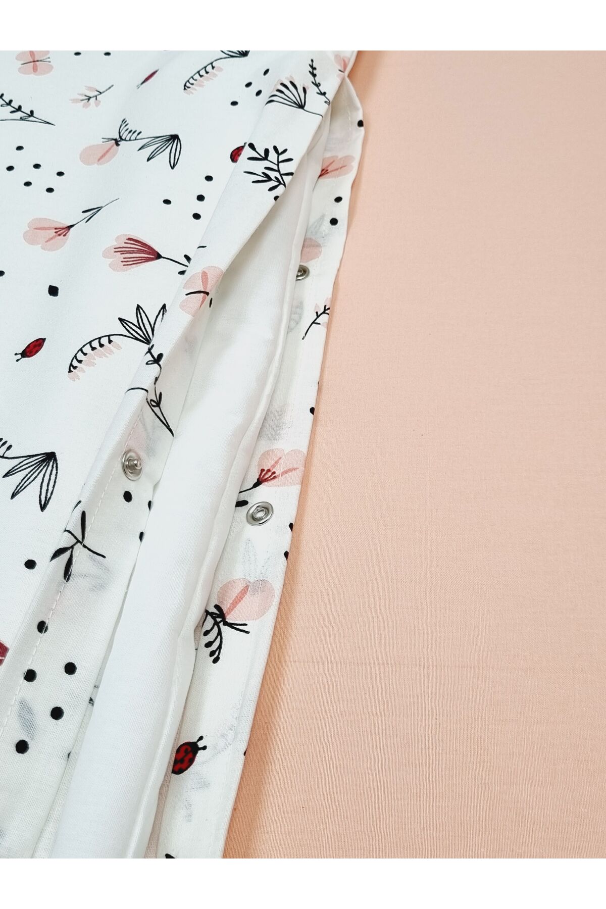 Yada Baby %100 Pamuklu Kumaştan Bebek Park Beşik 5 Parça Yorgan Ve Nevresim Takımı (70 X 120 CM) fotoğrafı 6 (önizleme)