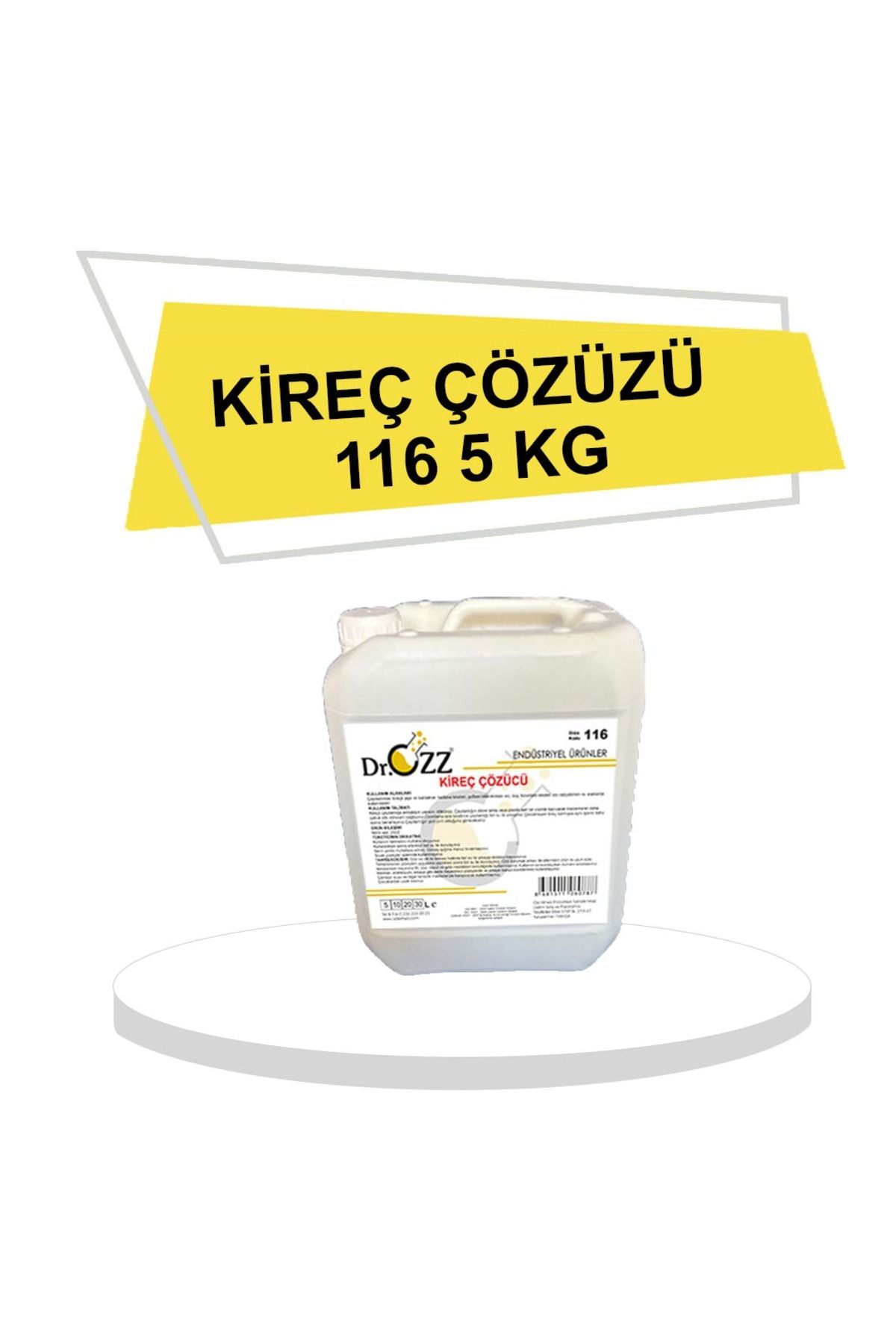 Dr.Ozz 116 Kireç Çözücü Çok Amaçlı Banyo Mutfak Kireç Çözücü 5Kg