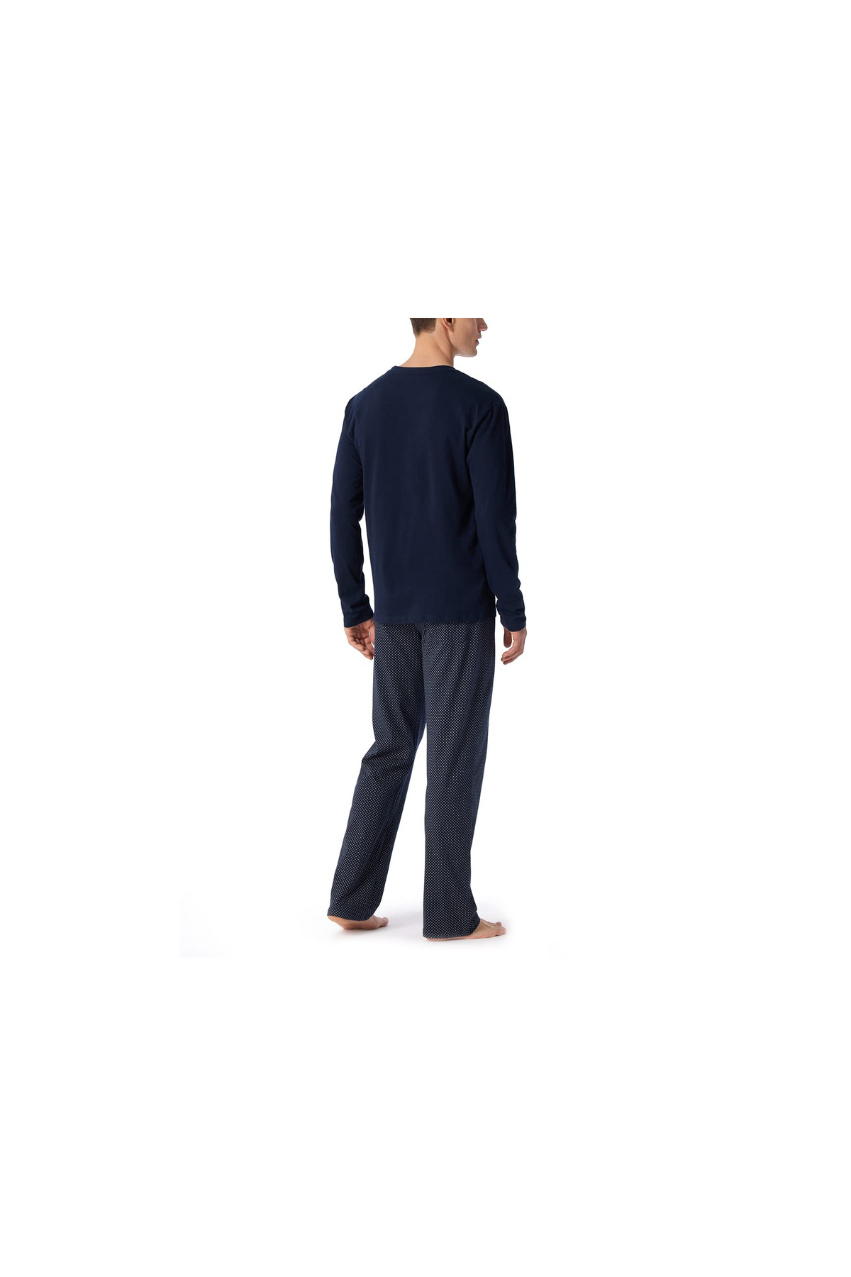 Schiesser-Pyjama kurz für Herren in blau 2