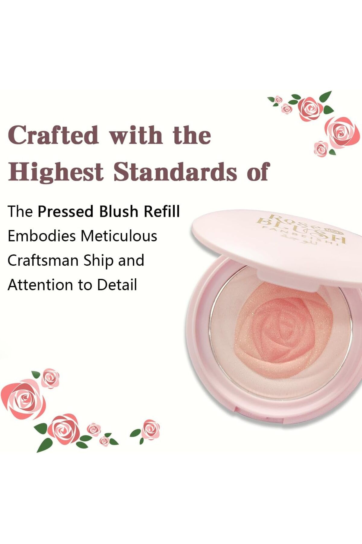 Arabest-Powder Blush Face Makeup, Lightweight & Smooth Finish Blush Petal Glow 8