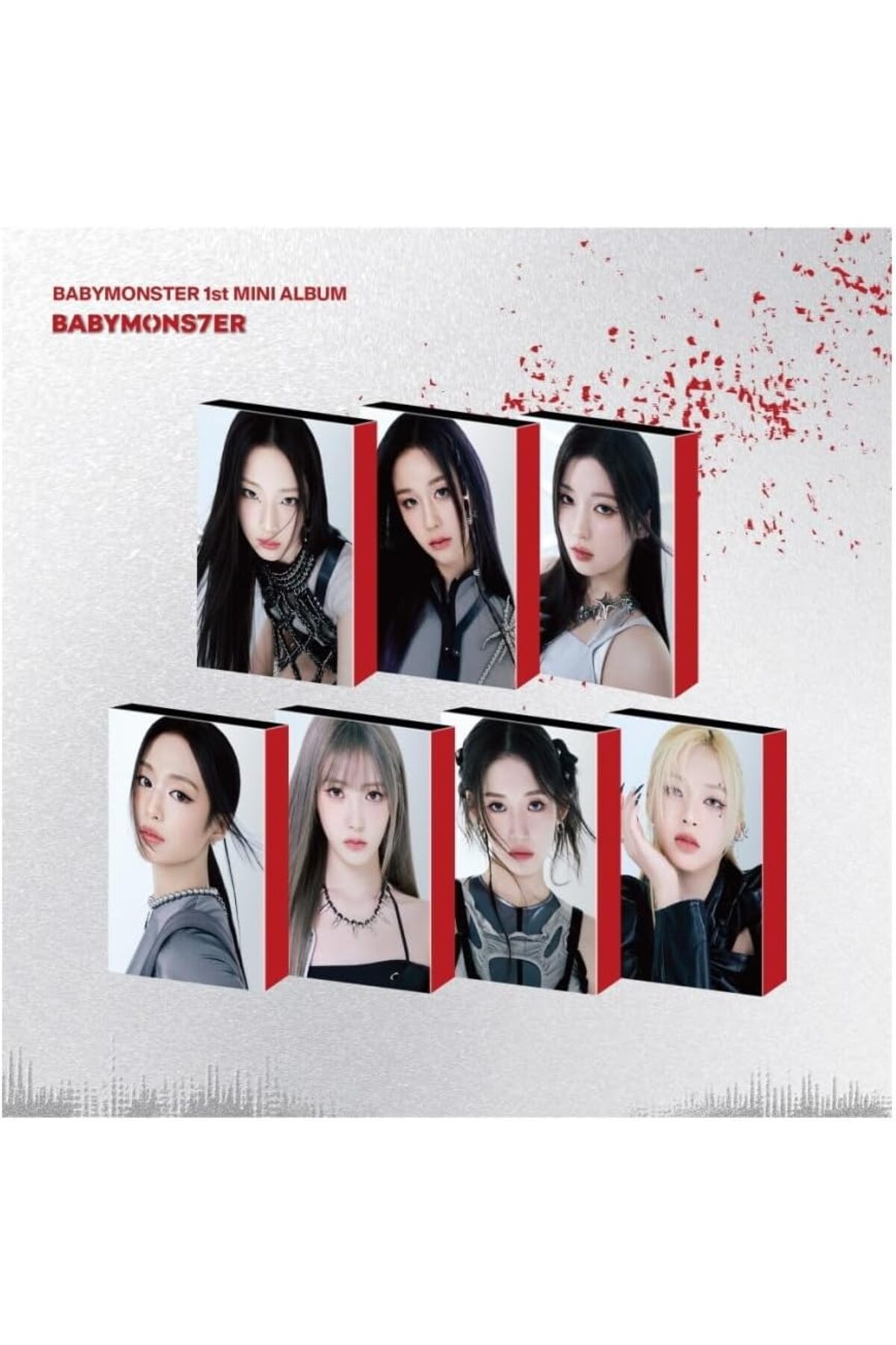 babymonster makestar 中華 中国 ラキドロ 7枚コンプセット koreurunleri BABYMONSTER BABYMONS7ER 1st Mini Album Random