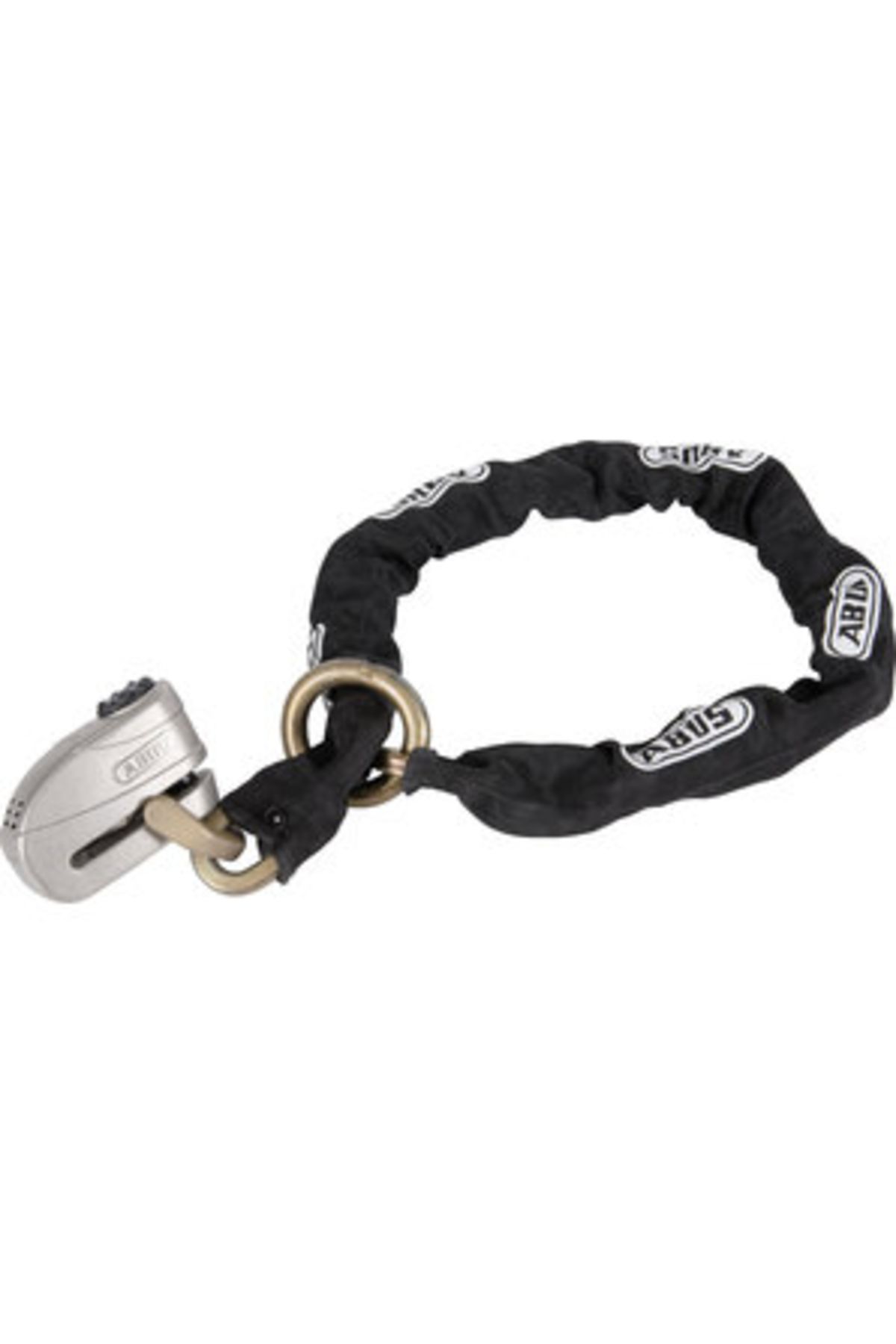 Abus-8008/12ks Granite Chain Lock (12MM) And Disk Lock Set With Alarm 1
