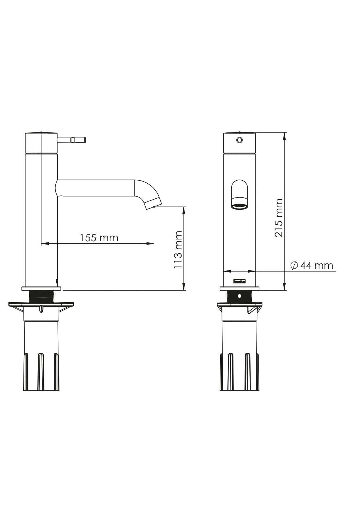 TESKA-Atlas Leo S Basin Faucet-Chrome 3