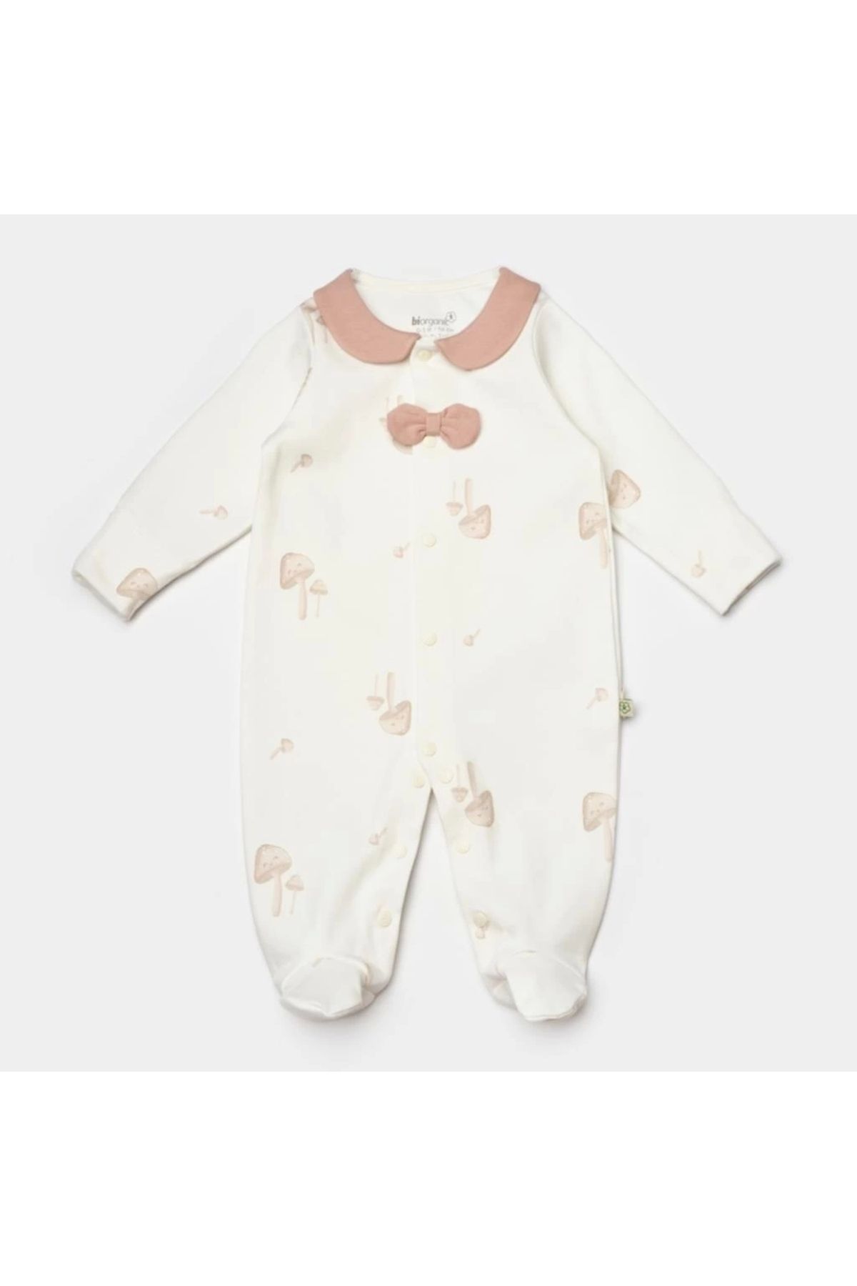 TWOX Çocuk Bibaby Biorganic Sweet Lady Bebek Tulum 60794 Light Beige