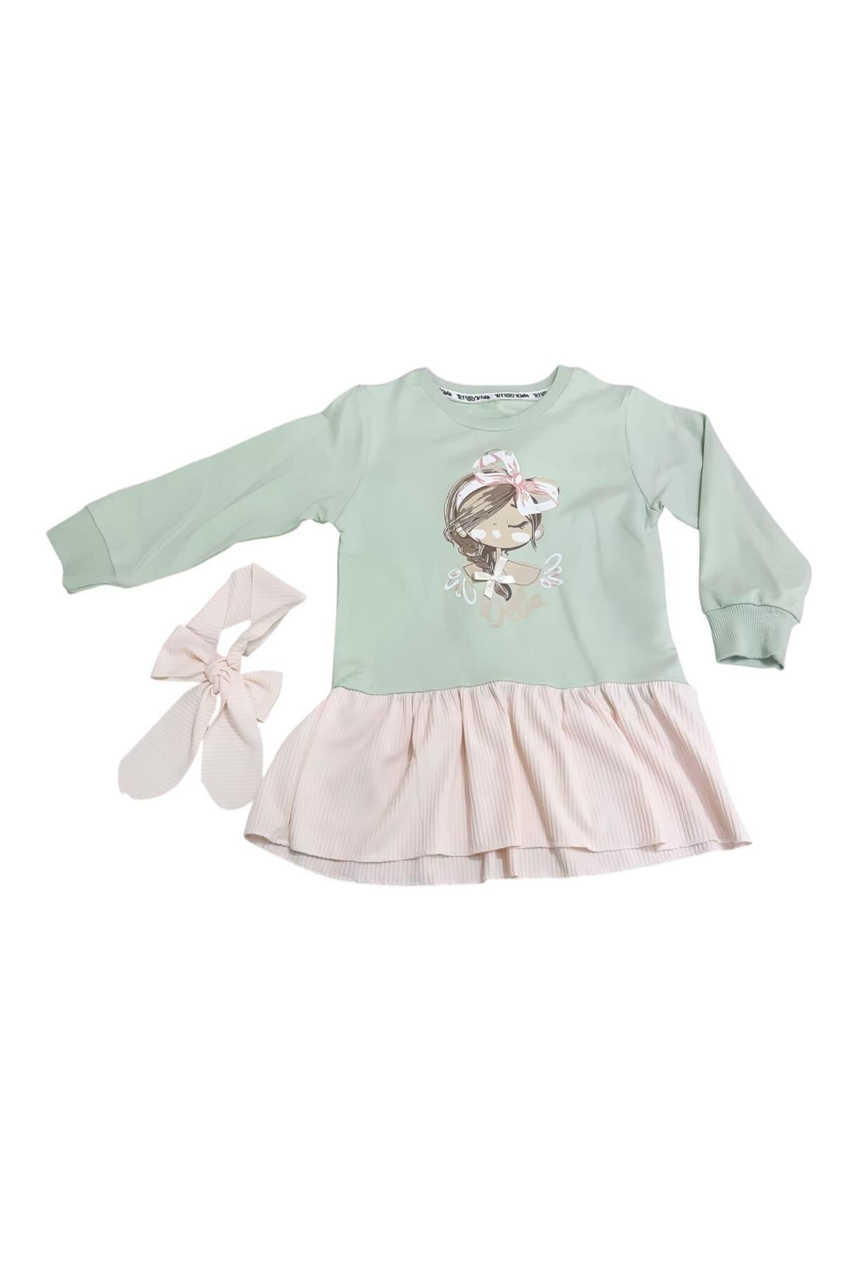 Sönmez Baby-Cho Bella Double Baby Girl Children's Dress with Hairband 1