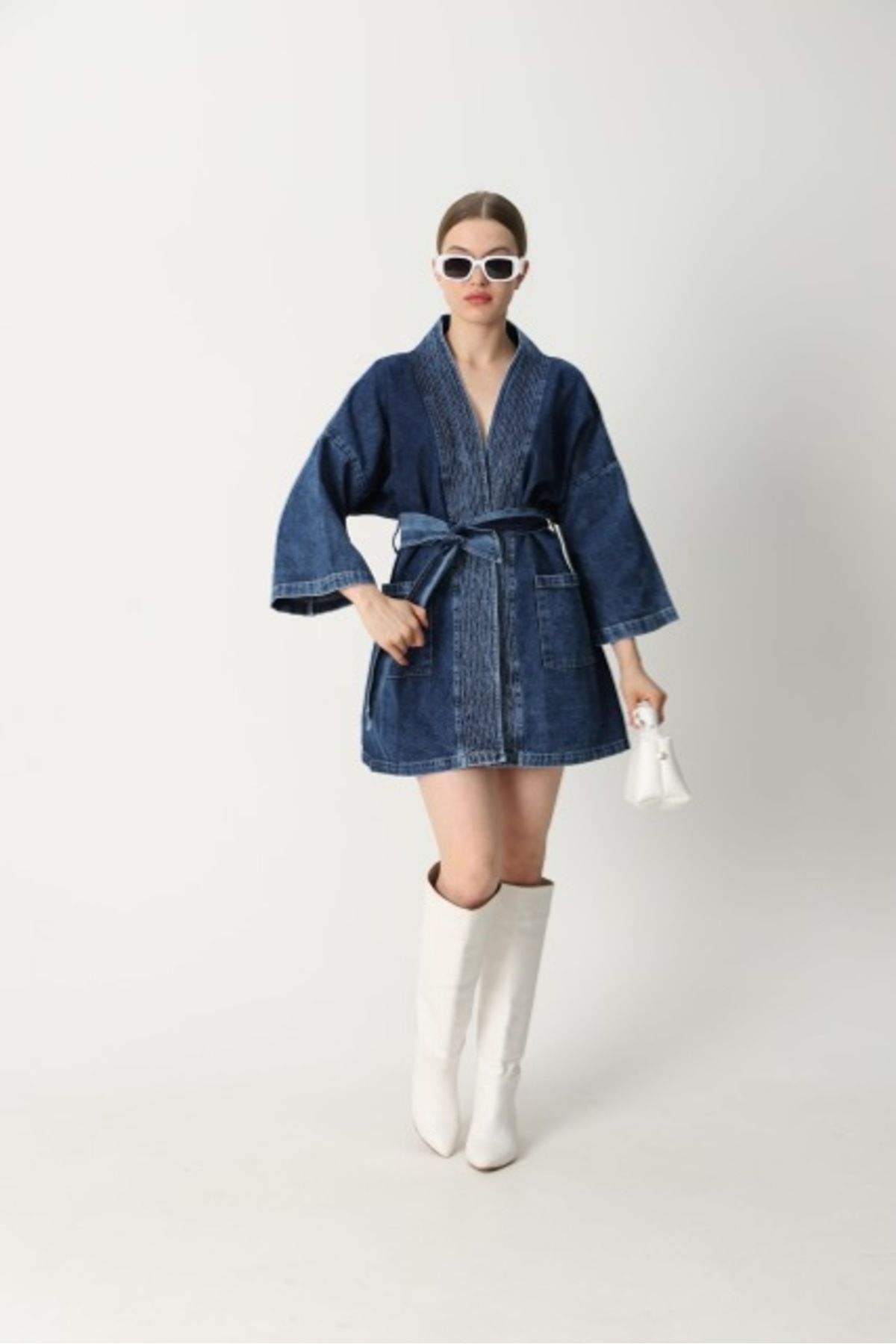 Modesto-Blue Denim Kimono 1