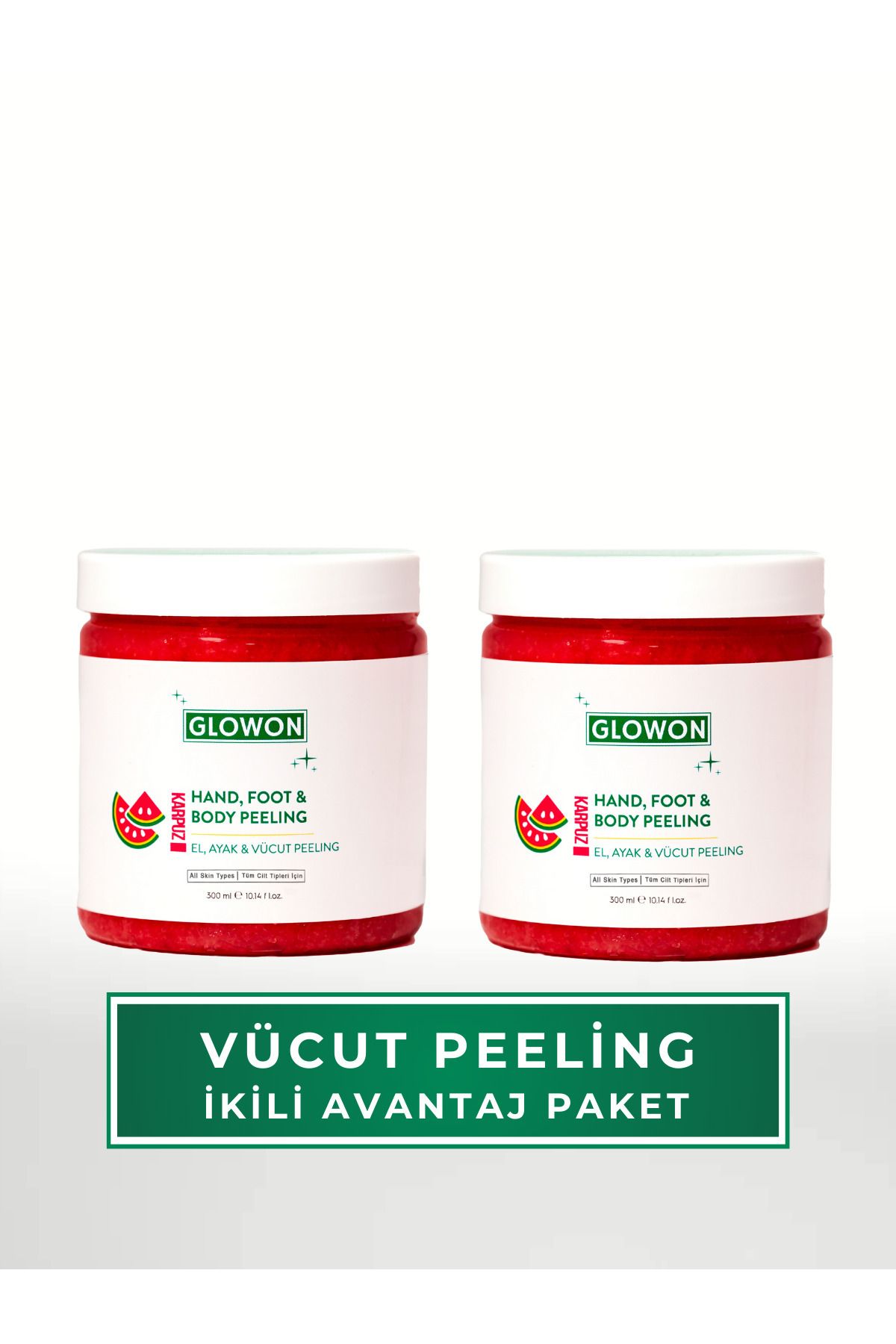 GLOWON EL, AYAK VE VÜCUT PEELING AVANTAJ İKİLİ PAKET