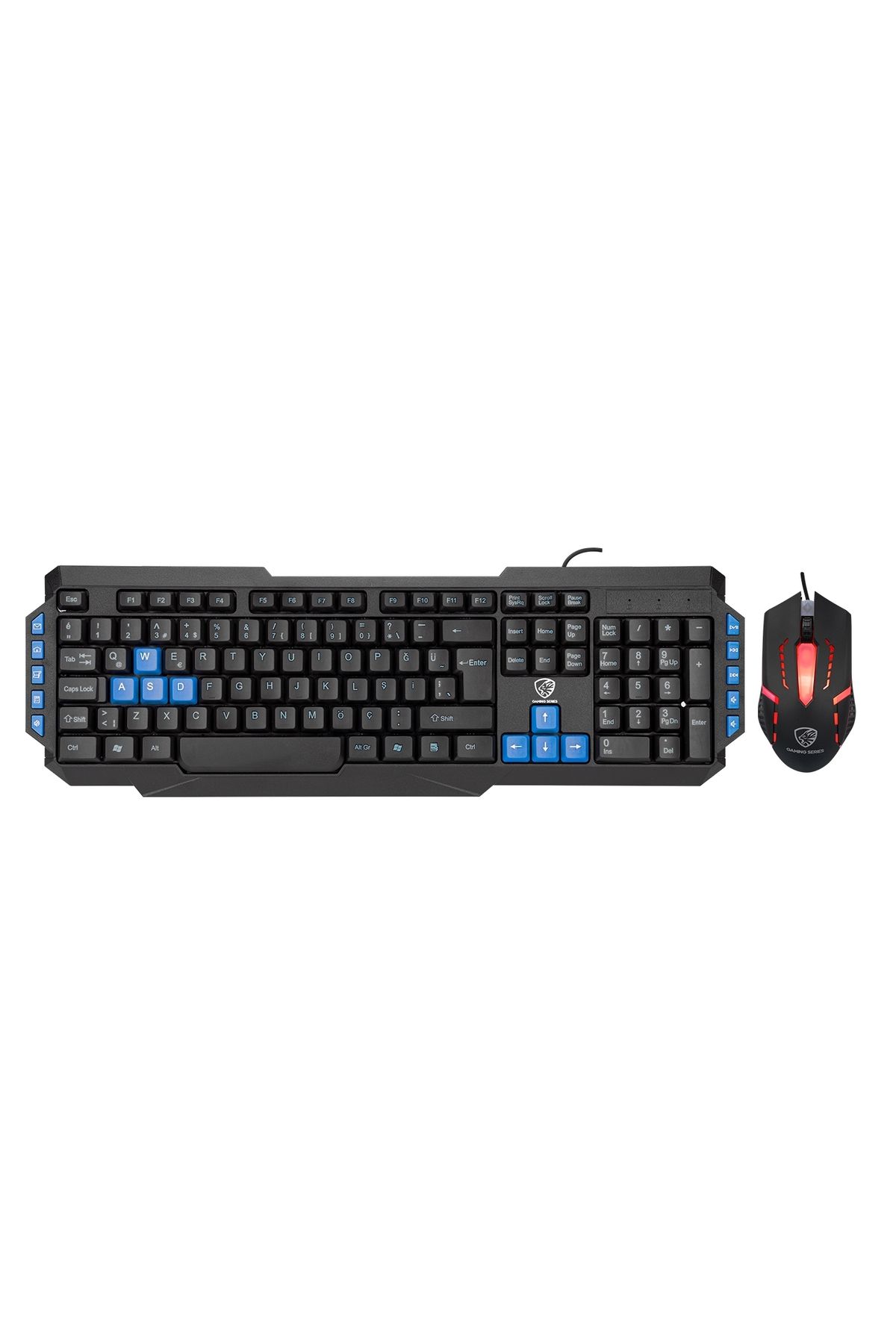 newnet Gaming Series Gamy Combo Klavye Mouse Seti Kablolu ( Özel Renkli Oyun Tuşları )