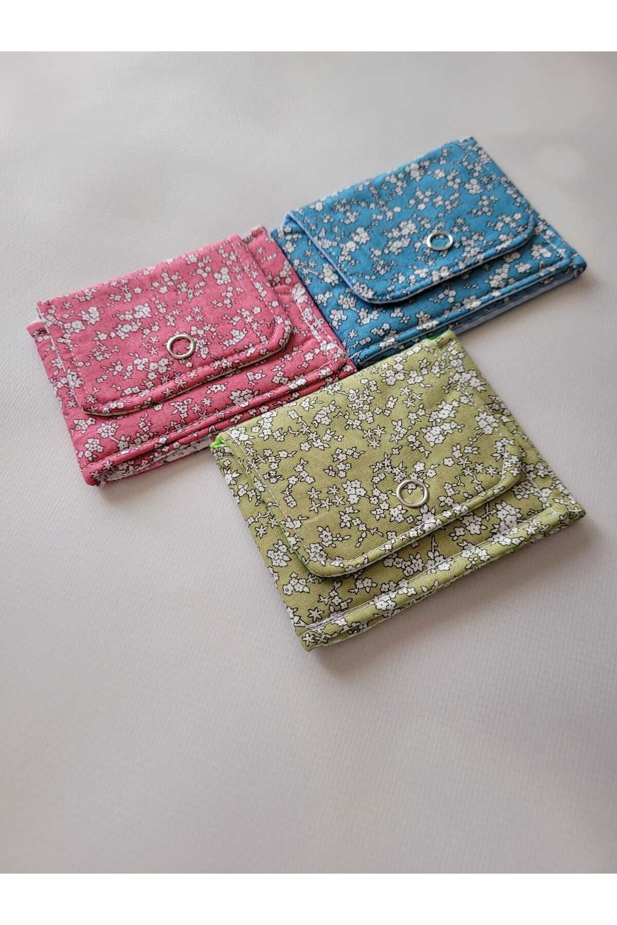 Kız Kardeşlerin Atölyesi-Mini Wallet, Mini Card Holder, Floral Wallet, New Year's Gift, New Year's Gift, Floral Card Holder 4