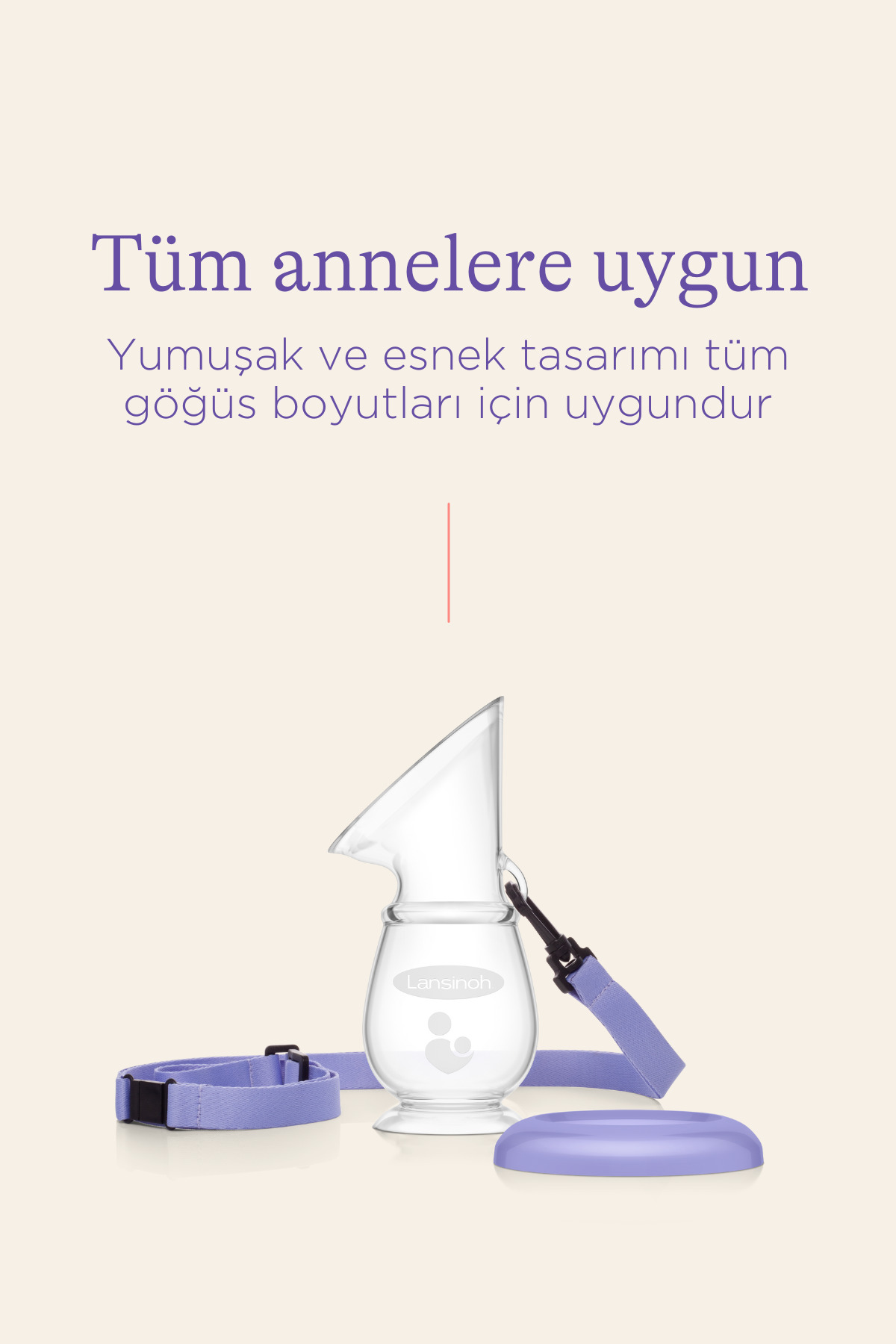 LANSINOH Silikon Göğüs Pompası fotoğrafı 3 (önizleme)