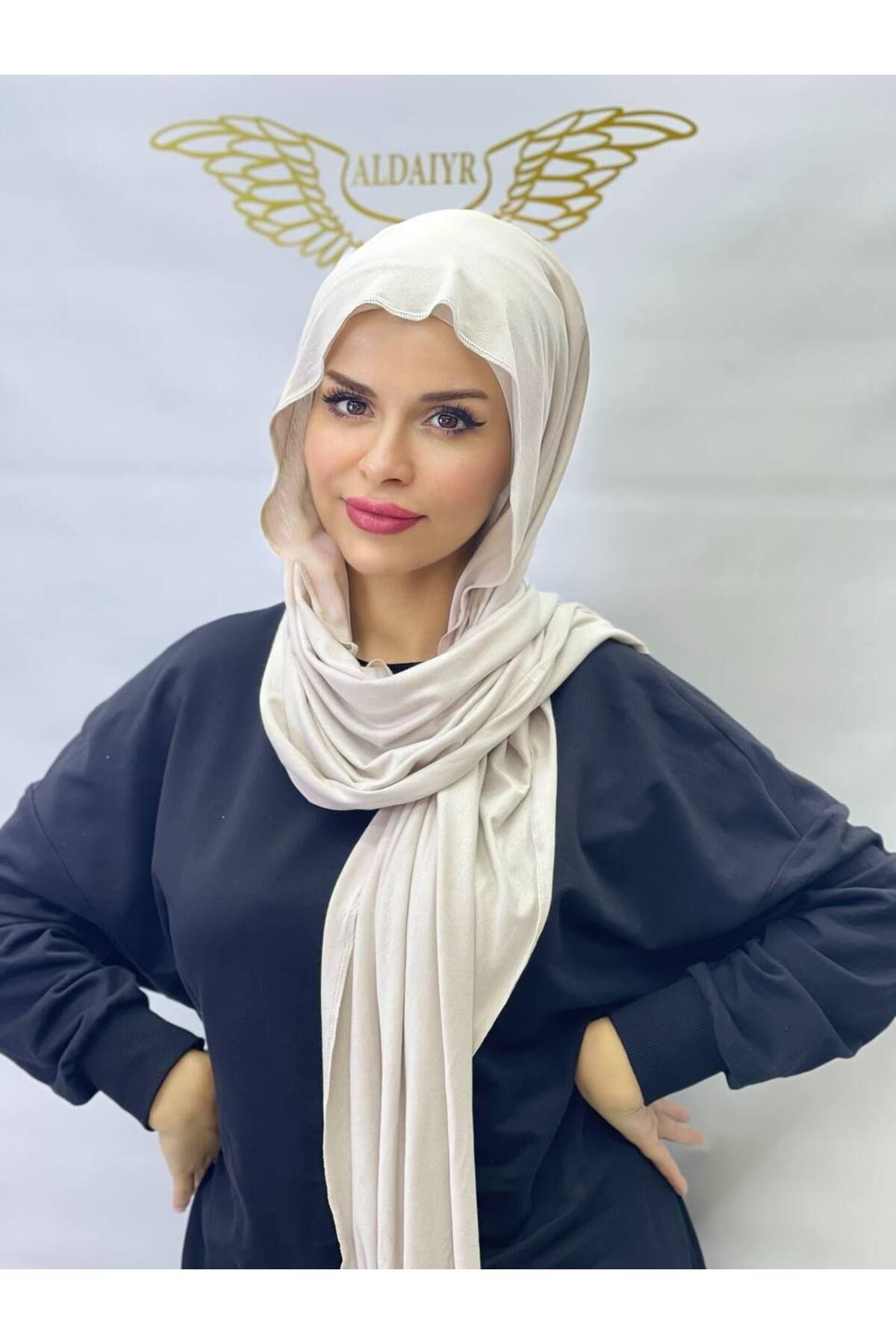 ALDAİR-Plain Hijab Combed Shawl 2