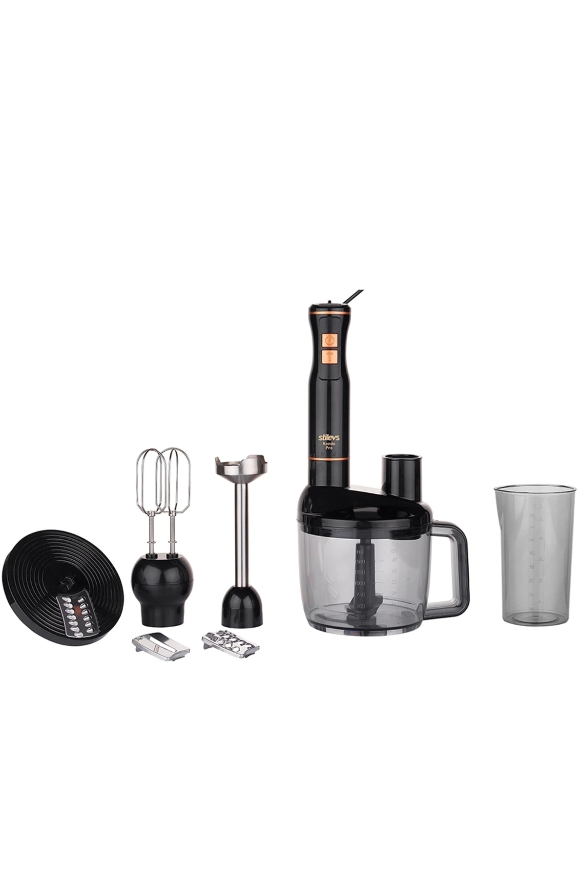 Kendo Pro Hand Blender Set - Black-Copper