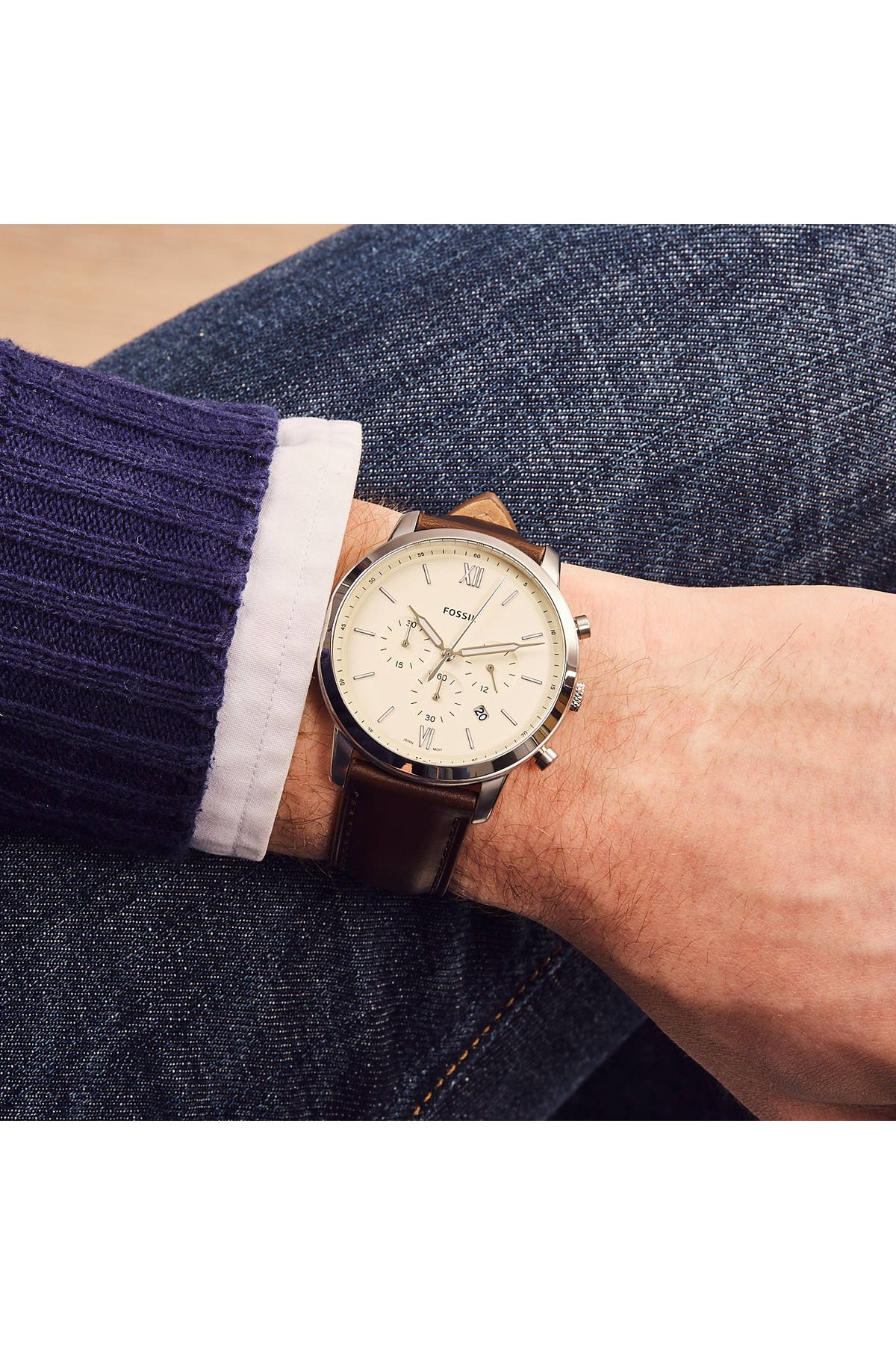 Fossil-Neutra Chrono herren Uhr Braun FS5380 2